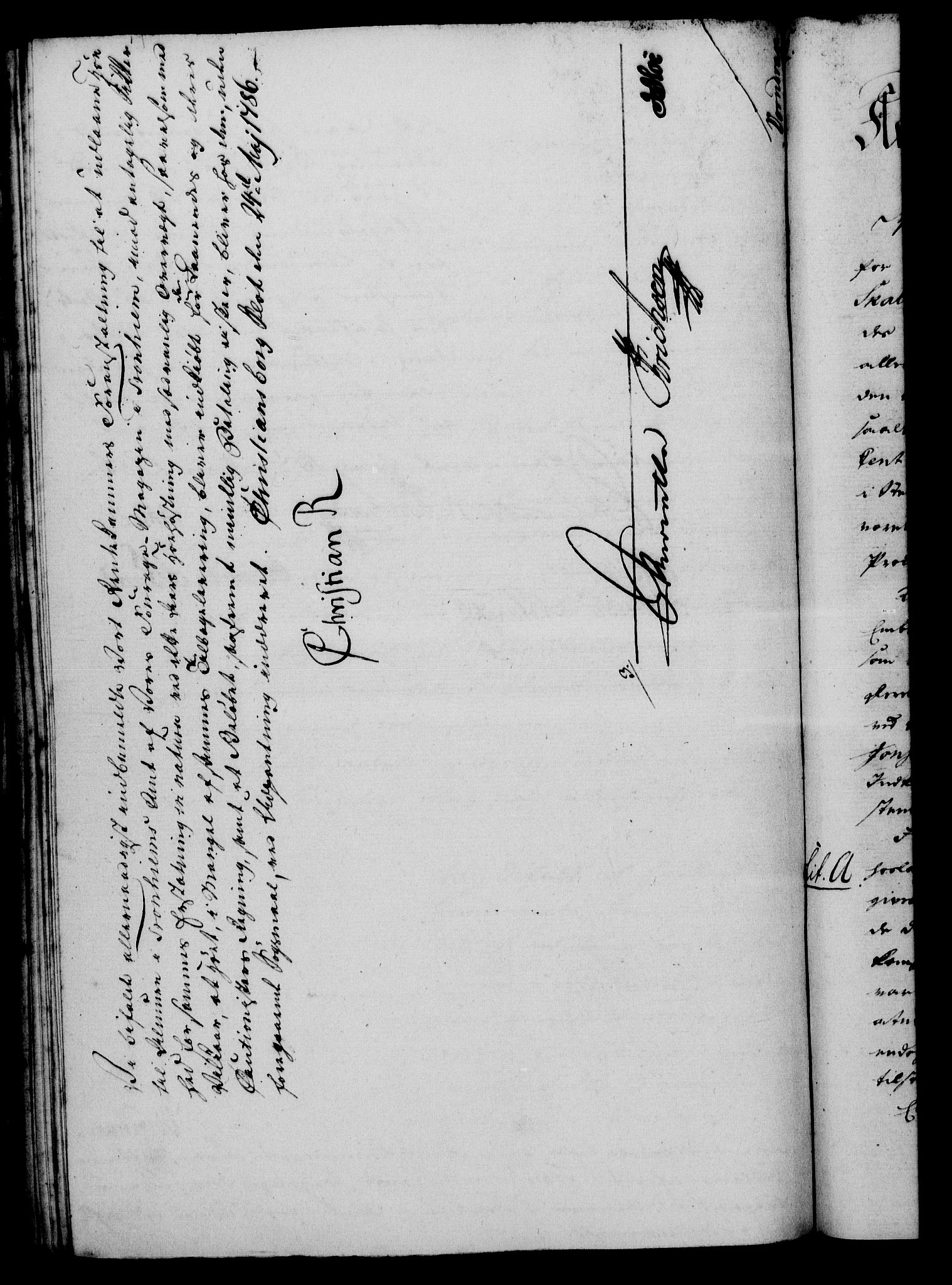 Rentekammeret, Kammerkanselliet, RA/EA-3111/G/Gf/Gfa/L0068: Norsk relasjons- og resolusjonsprotokoll (merket RK 52.68), 1786, p. 382