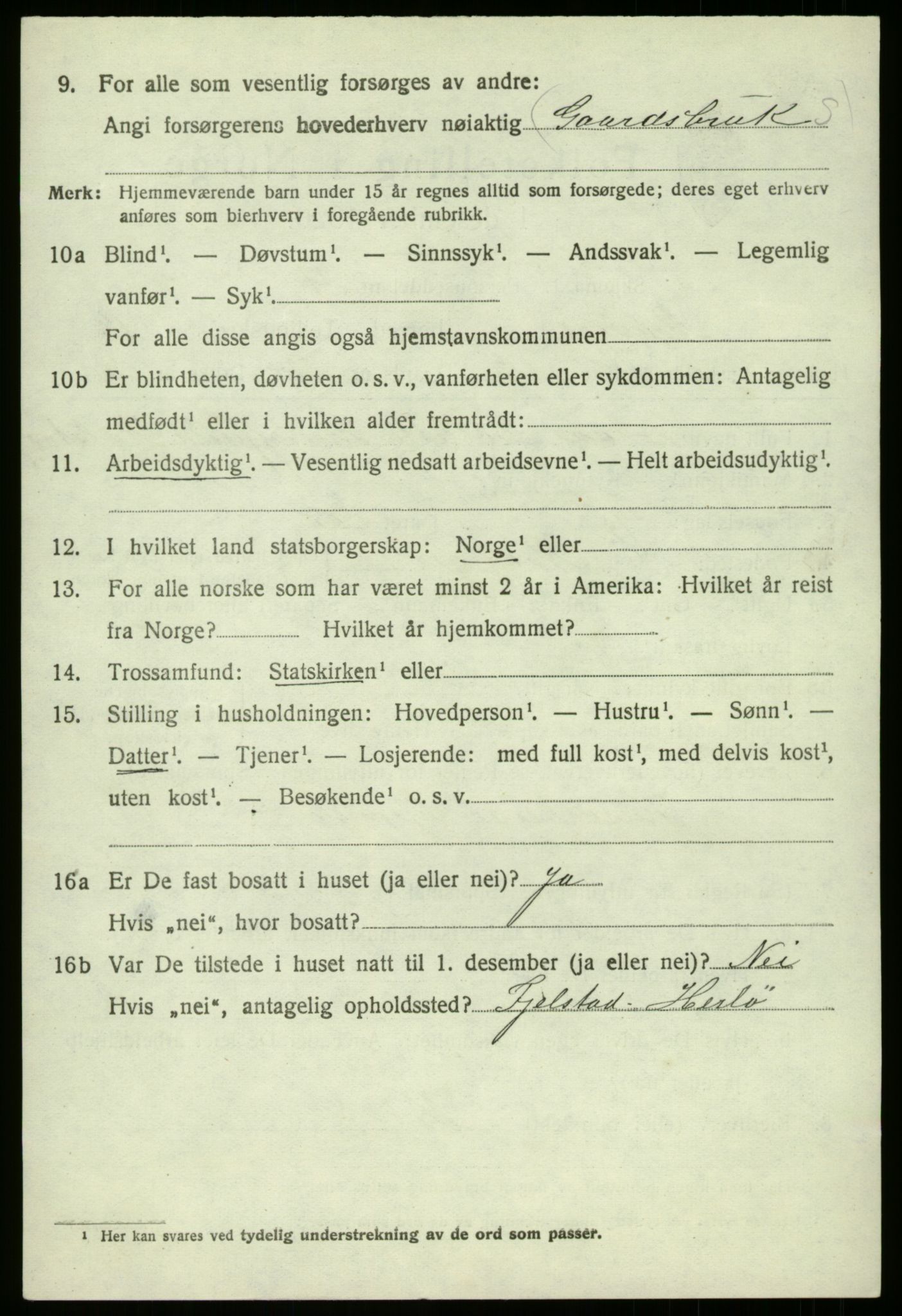 SAB, 1920 census for Manger, 1920, p. 7907