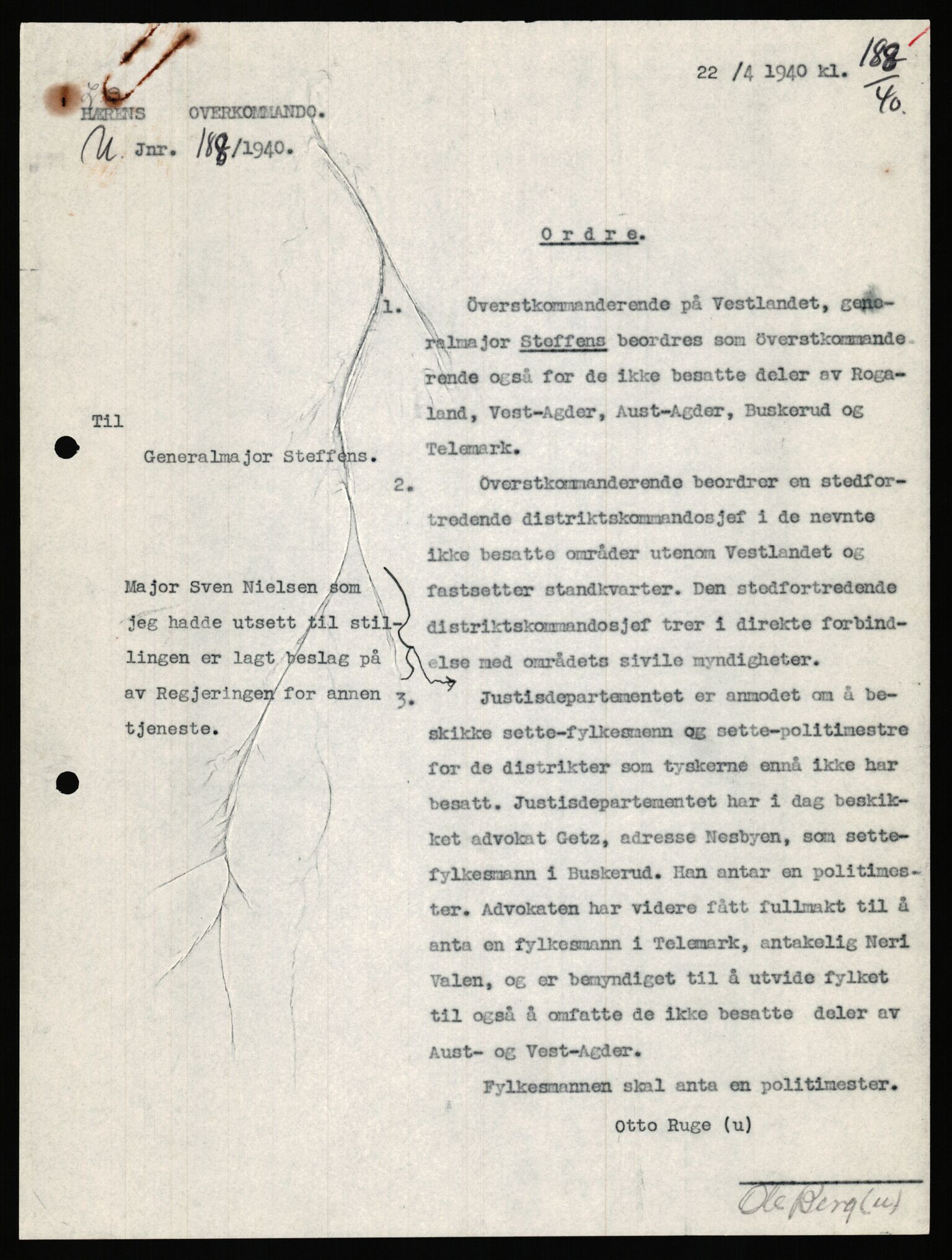 Forsvaret, Forsvarets krigshistoriske avdeling, AV/RA-RAFA-2017/Y/Ya/L0031: II-C-11-51 - Hærens overkommando, 1940, p. 195