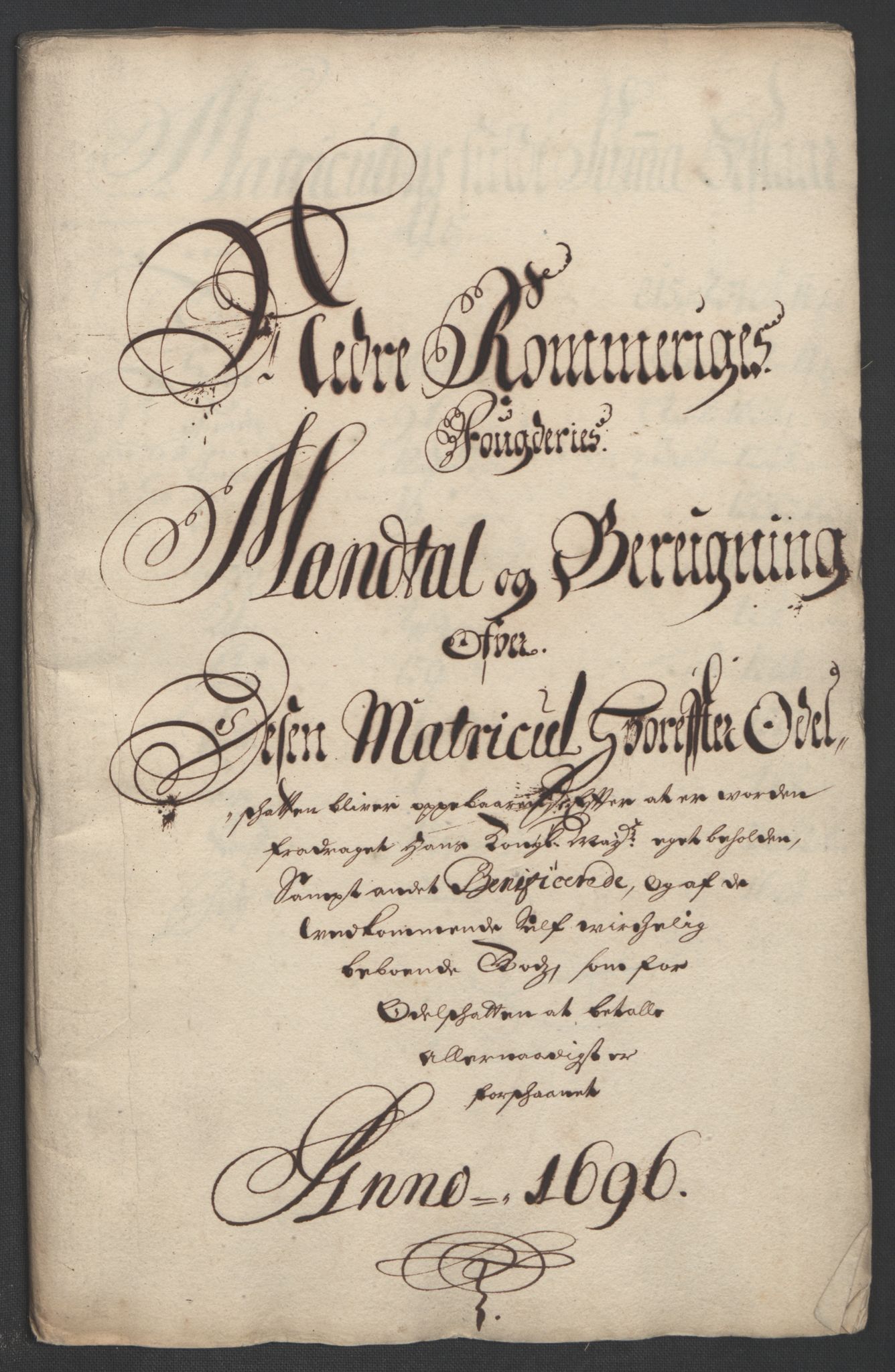 Rentekammeret inntil 1814, Reviderte regnskaper, Fogderegnskap, RA/EA-4092/R11/L0580: Fogderegnskap Nedre Romerike, 1696-1697, p. 114