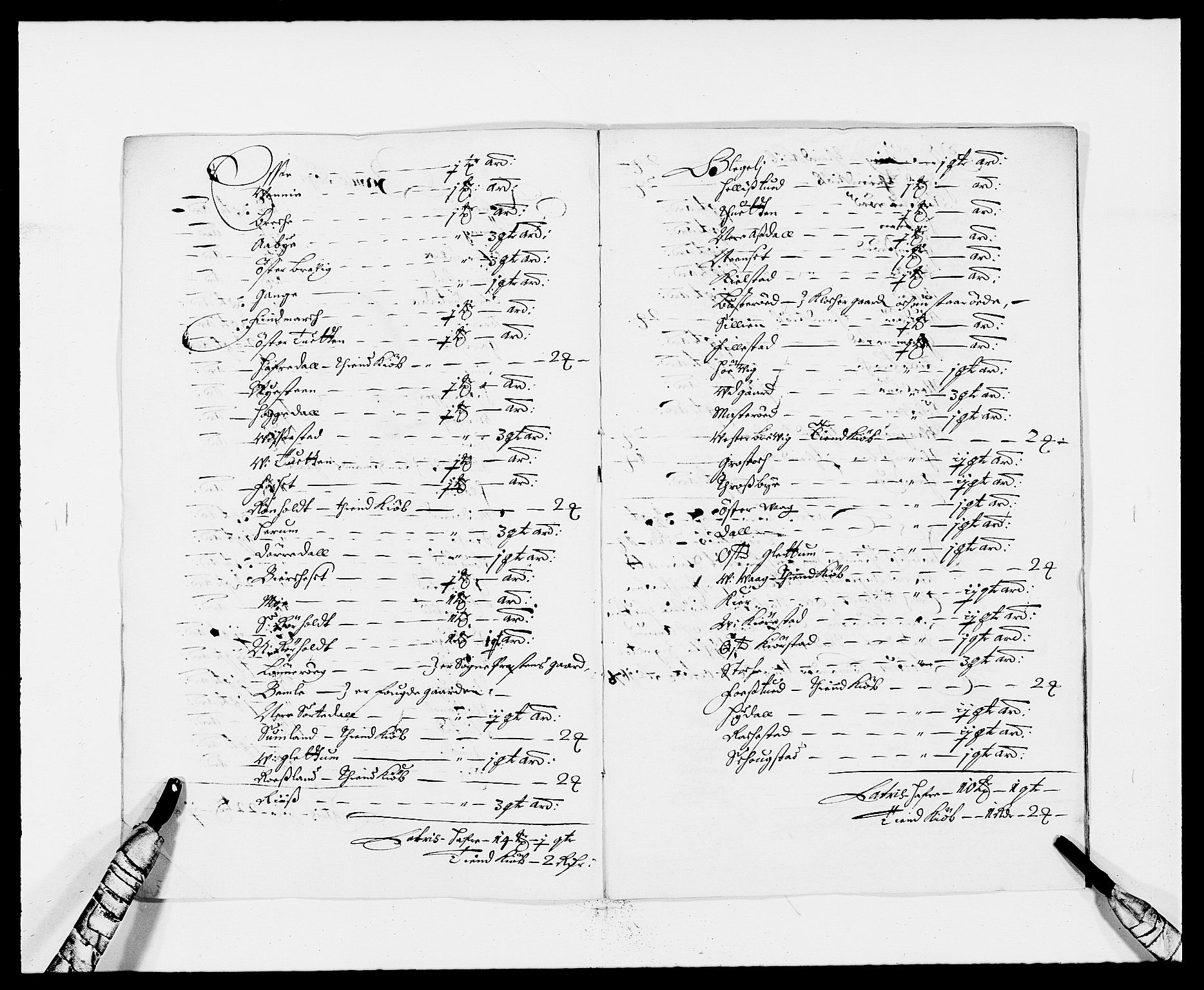 Rentekammeret inntil 1814, Reviderte regnskaper, Fogderegnskap, RA/EA-4092/R34/L2043: Fogderegnskap Bamble, 1676-1677, p. 143