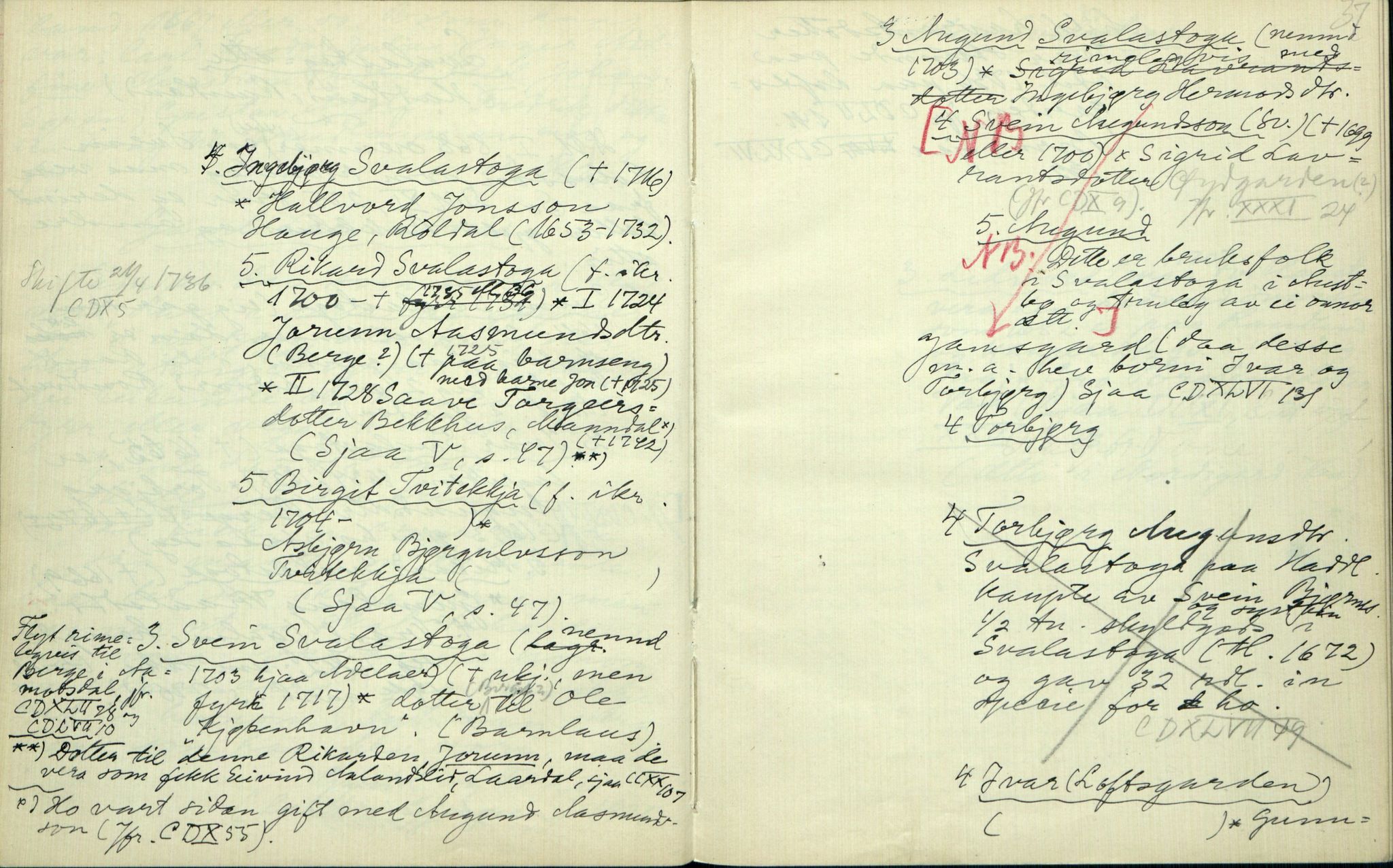 Rikard Berge, TEMU/TGM-A-1003/F/L0002/0028: 031-060 Innholdslister / 58 Utskurd m.m. II, 1910, p. 36-37