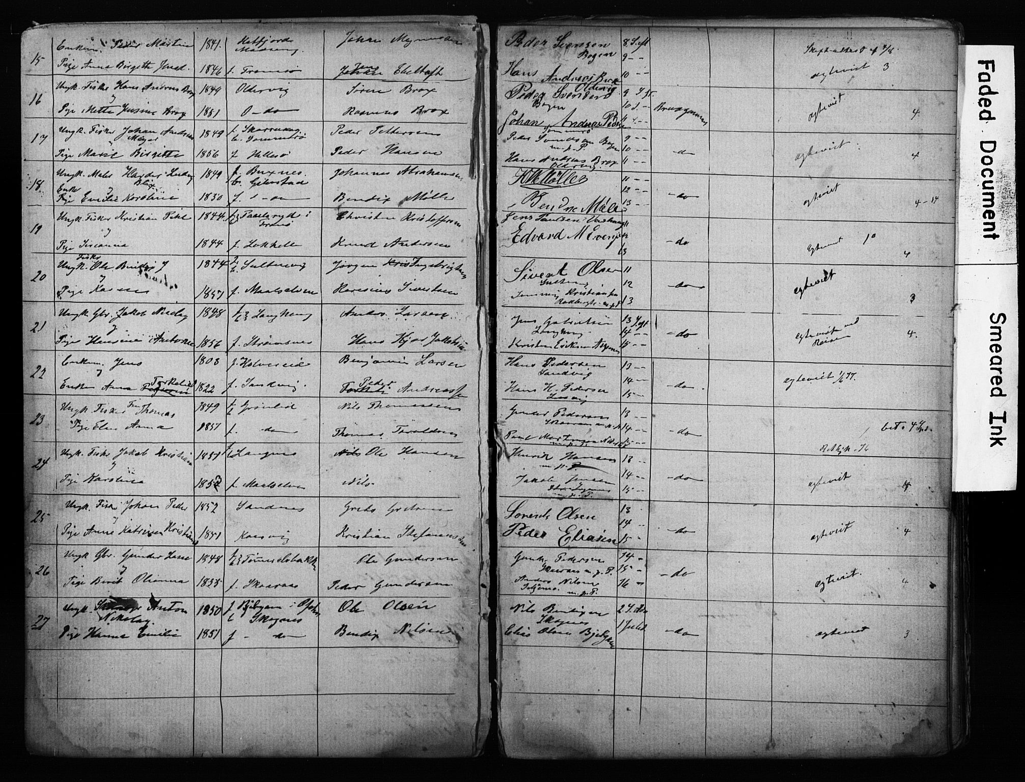 Lenvik sokneprestembete, AV/SATØ-S-1310/I/Ie/L0095: Banns register no. 95, 1868-1890