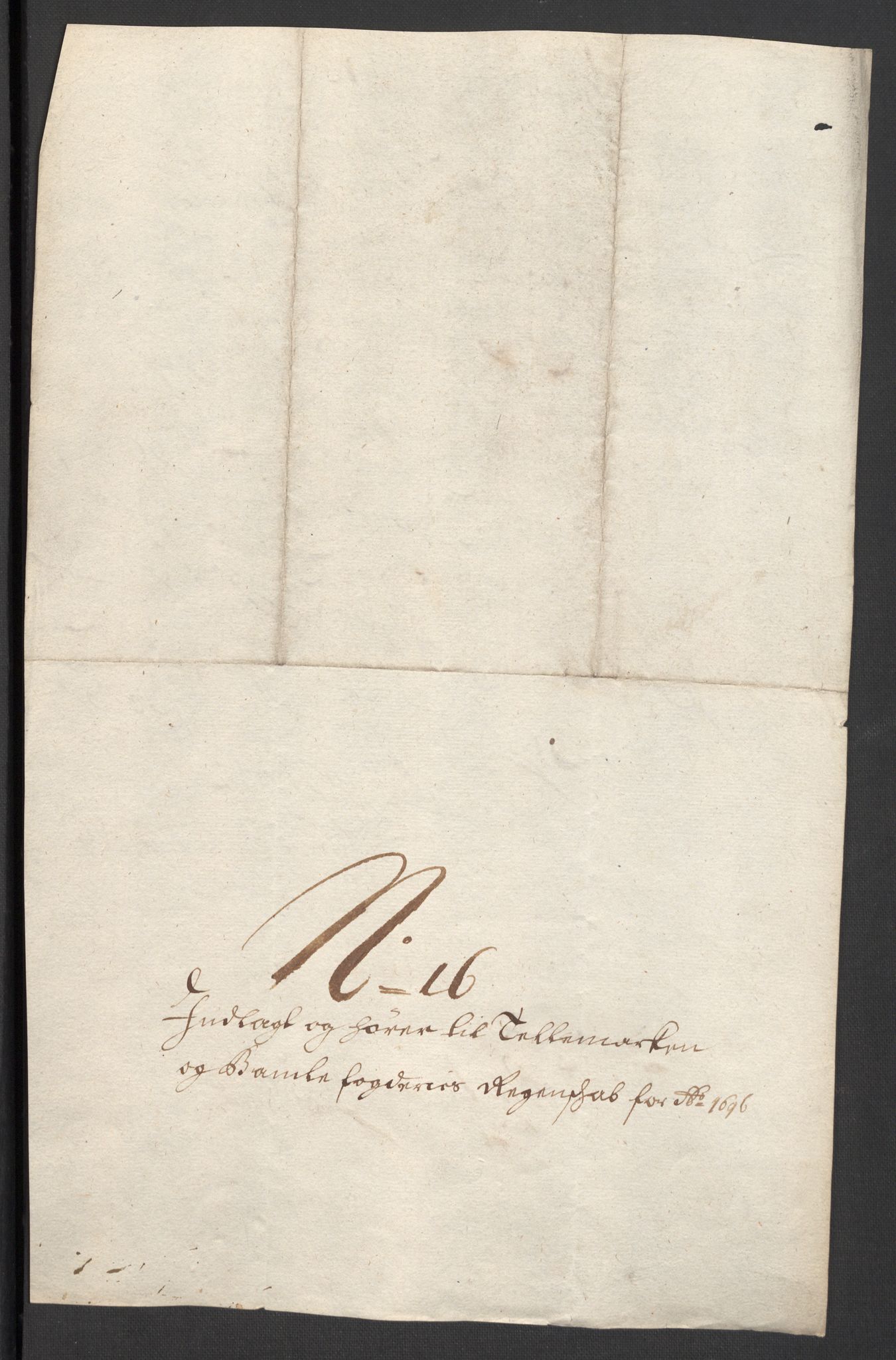 Rentekammeret inntil 1814, Reviderte regnskaper, Fogderegnskap, RA/EA-4092/R36/L2095: Fogderegnskap Øvre og Nedre Telemark og Bamble, 1696, p. 171