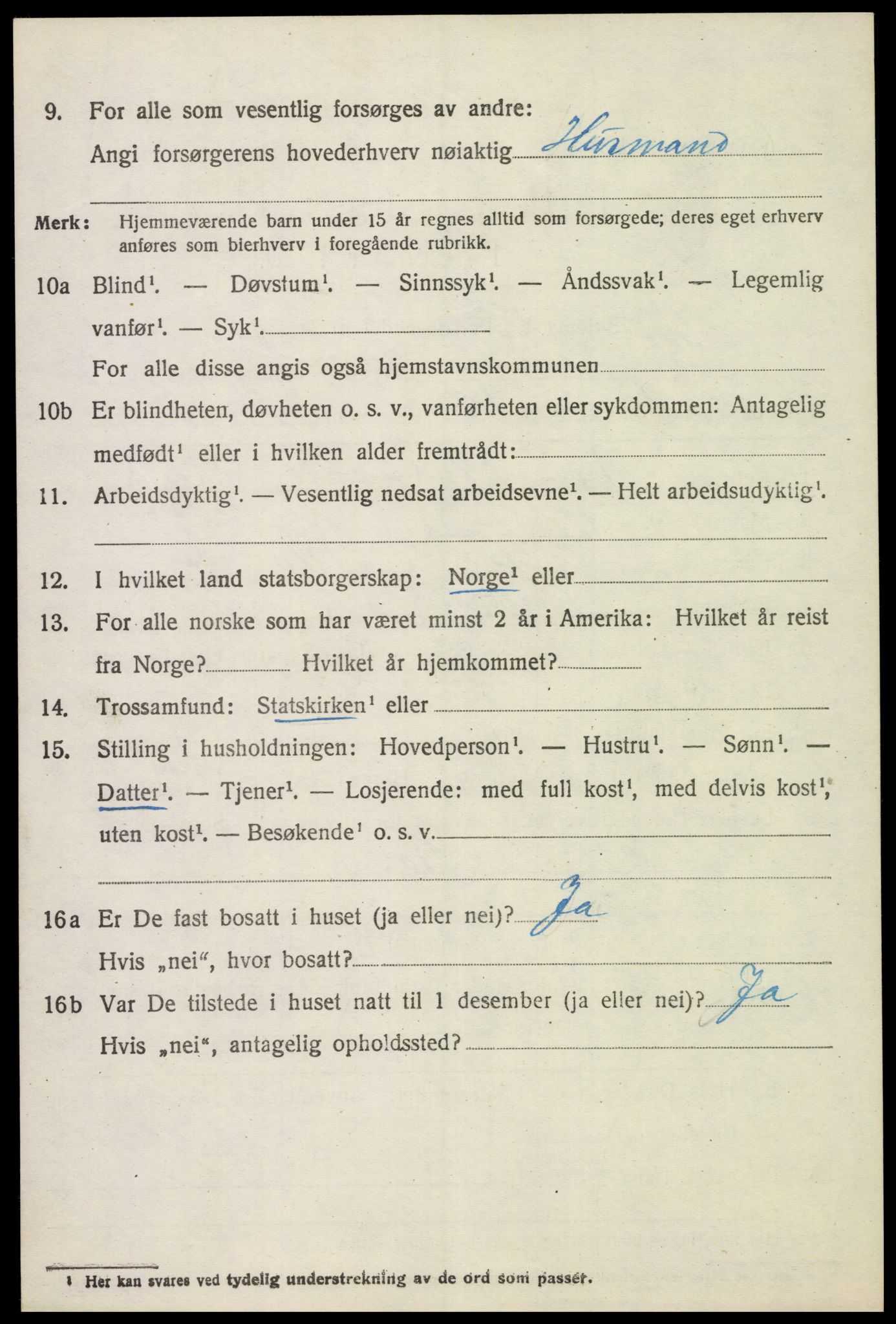 SAH, 1920 census for Ringsaker, 1920, p. 25051