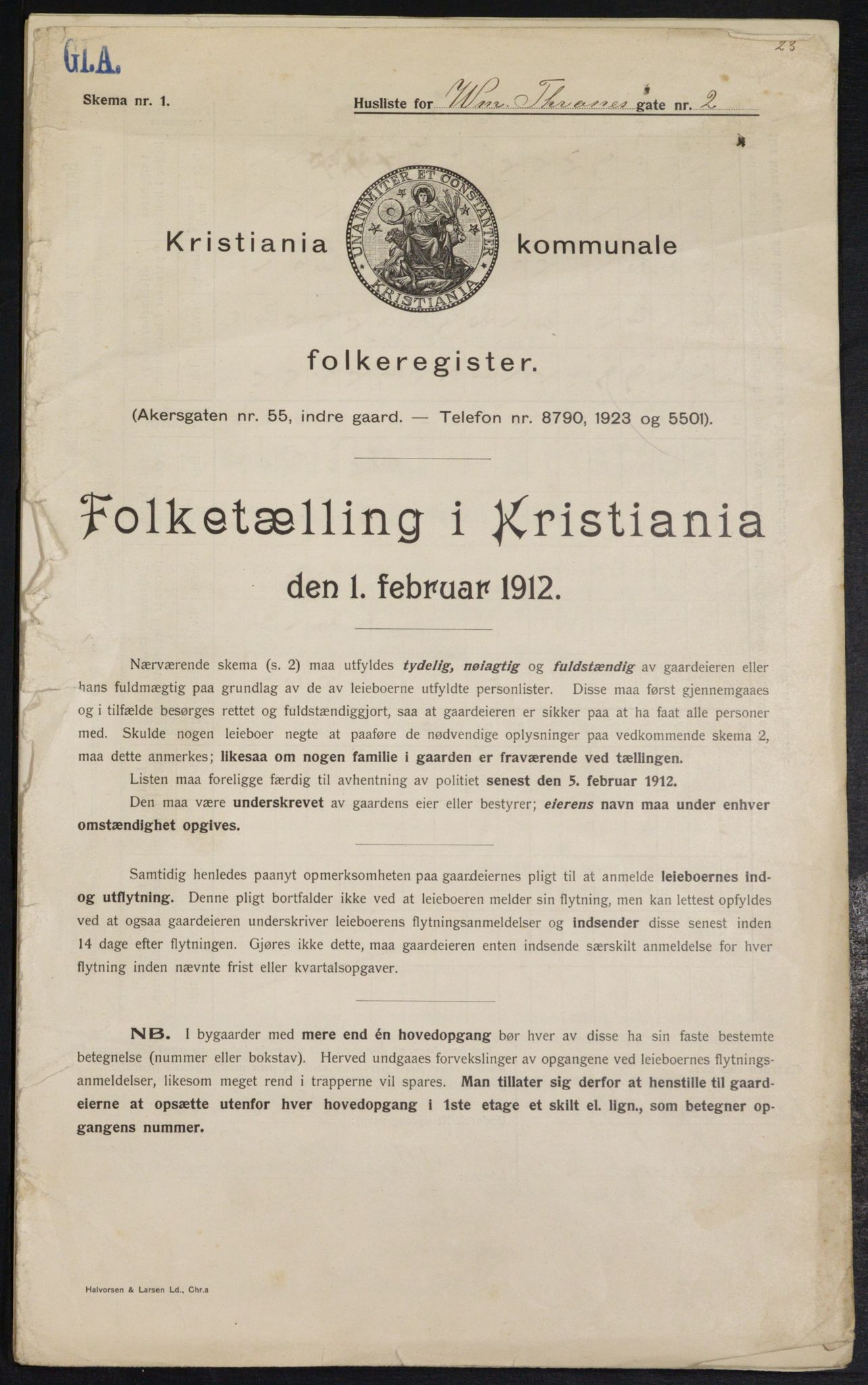OBA, Municipal Census 1912 for Kristiania, 1912, p. 126202