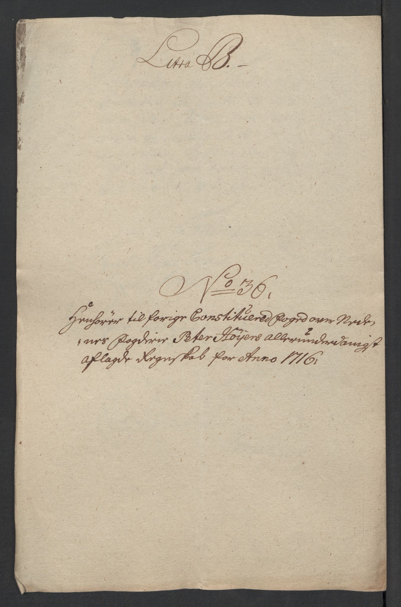 Rentekammeret inntil 1814, Reviderte regnskaper, Fogderegnskap, RA/EA-4092/R39/L2325: Fogderegnskap Nedenes, 1716, p. 343