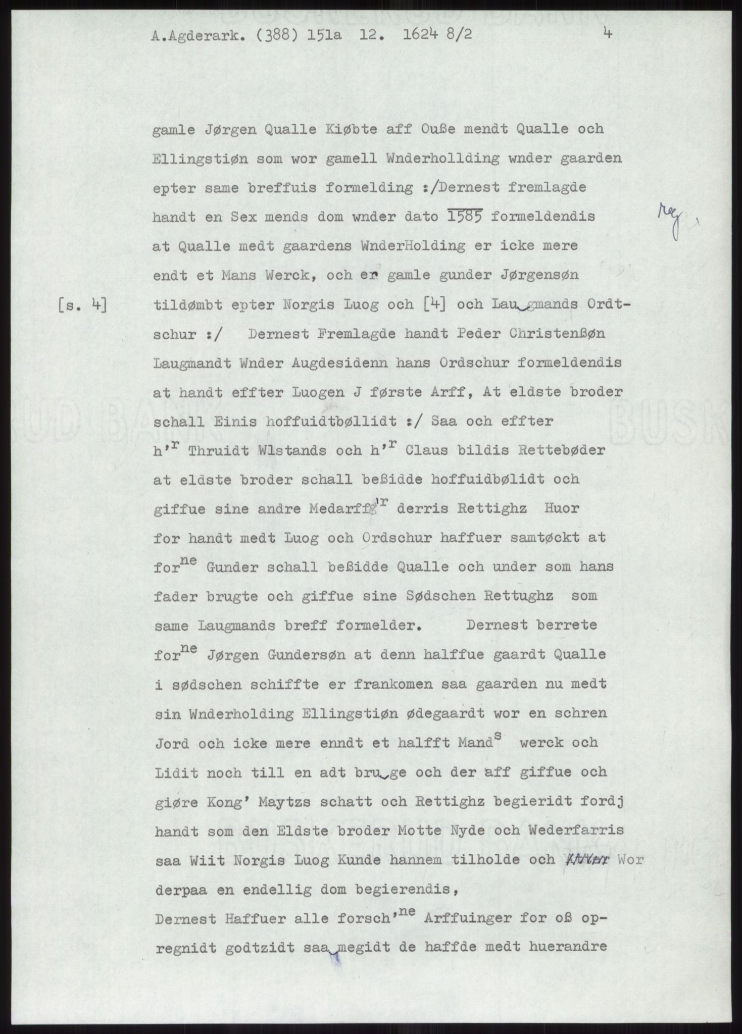 Samlinger til kildeutgivelse, Diplomavskriftsamlingen, AV/RA-EA-4053/H/Ha, p. 1256