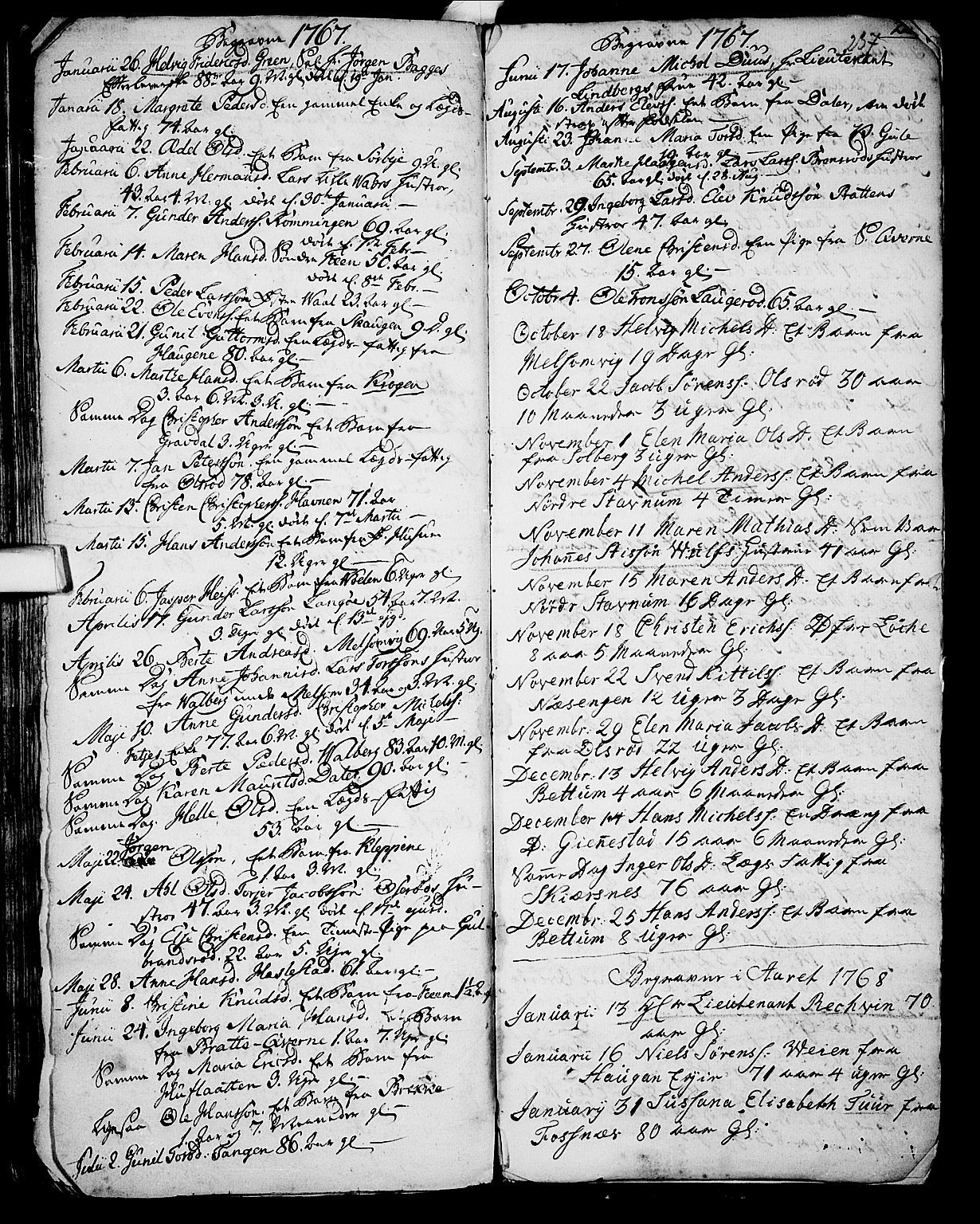 Stokke kirkebøker, AV/SAKO-A-320/F/Fa/L0002: Parish register (official) no. I 2, 1732-1770, p. 237