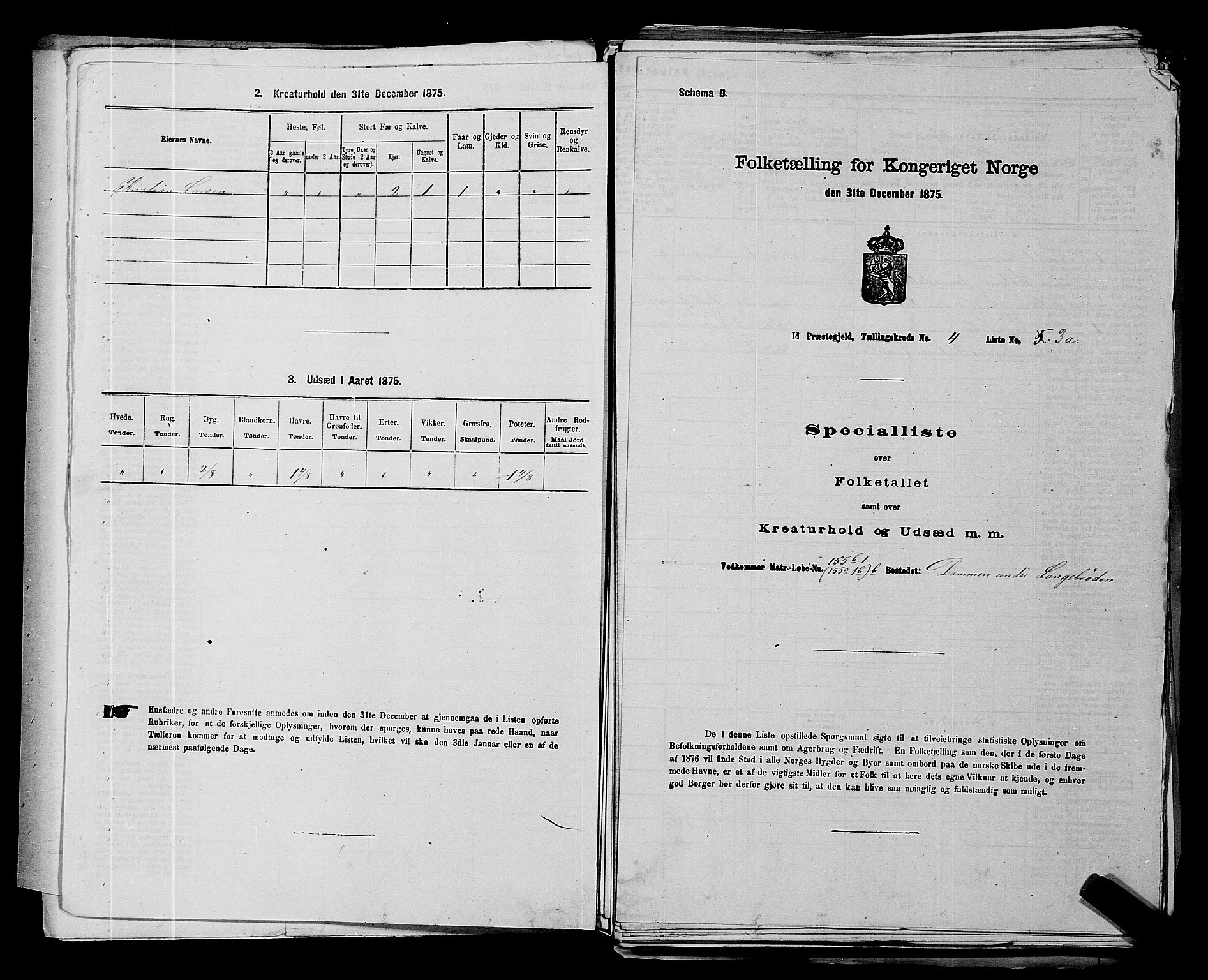 RA, 1875 census for 0117P Idd, 1875, p. 660