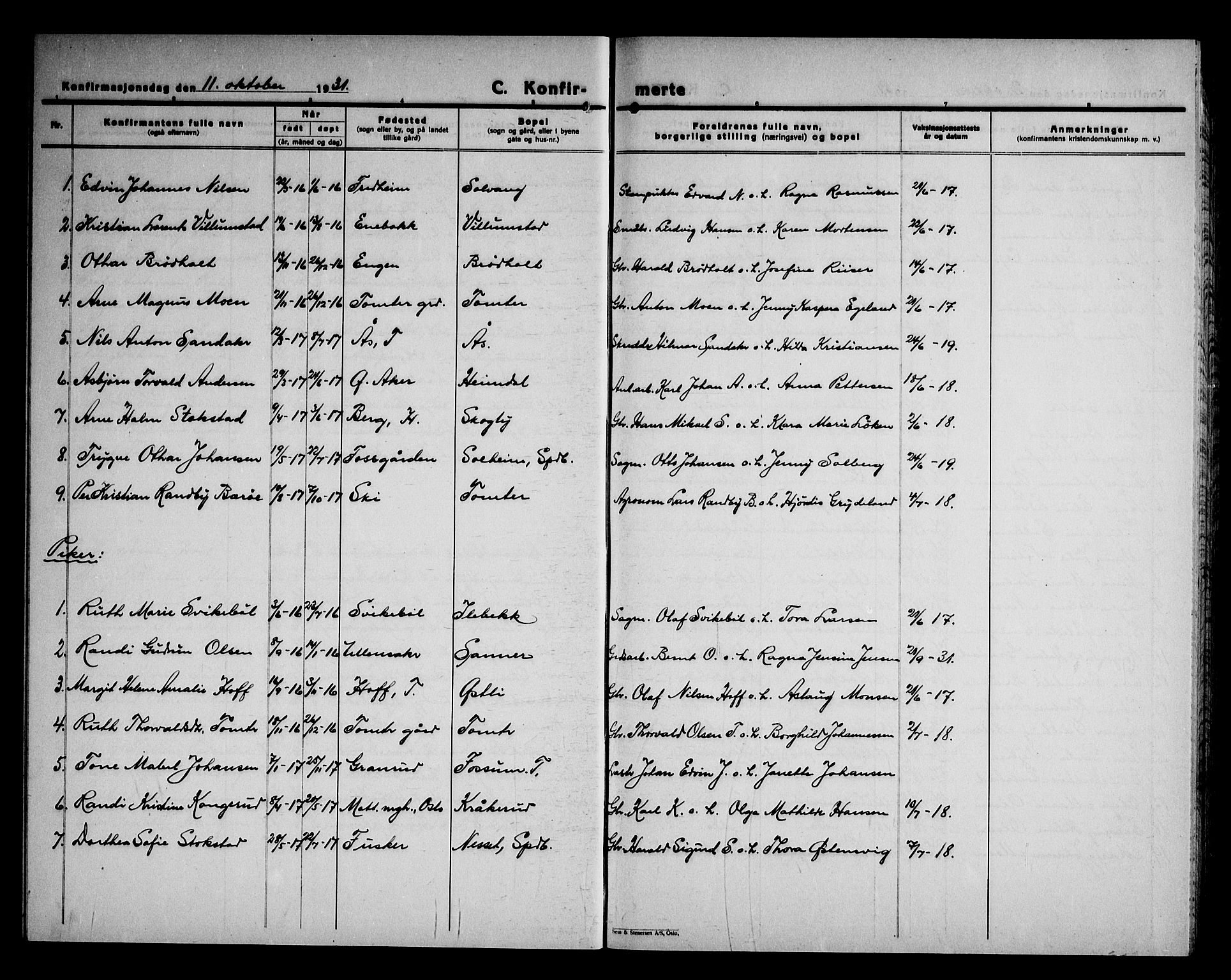 Hobøl prestekontor Kirkebøker, AV/SAO-A-2002/G/Ga/L0002: Parish register (copy) no. I 2, 1928-1945