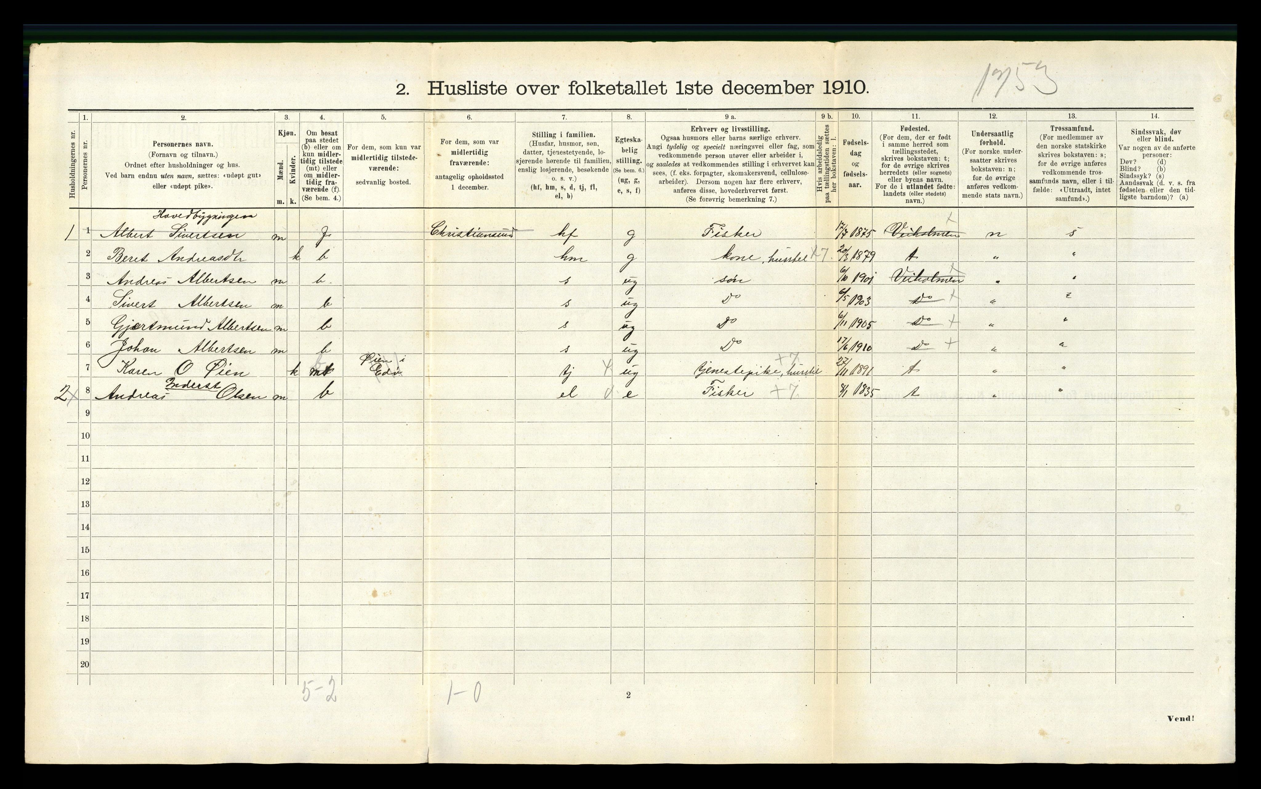 RA, 1910 census for Edøy, 1910, p. 675