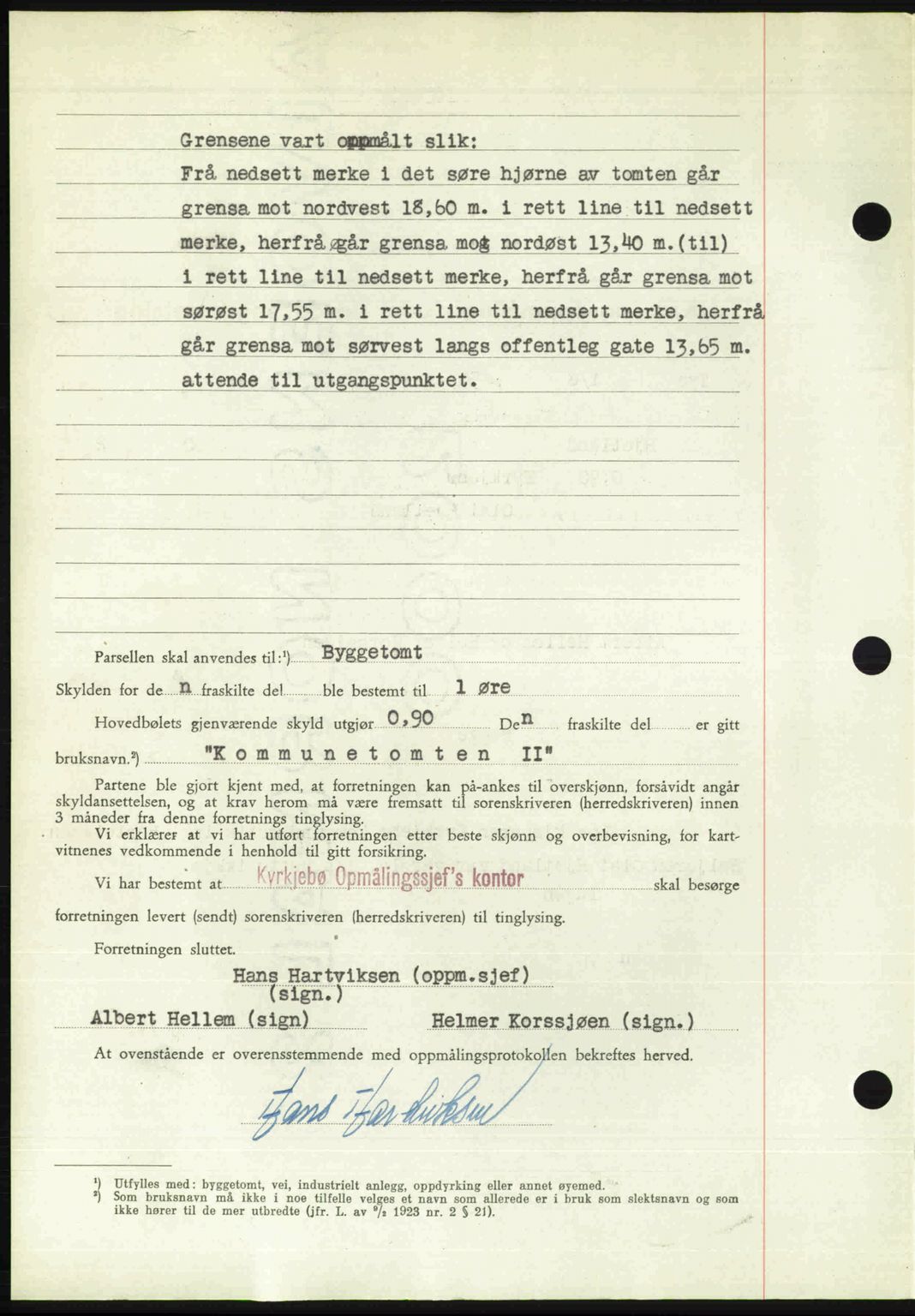 Ytre Sogn tingrett, SAB/A-2601/1/G/Gbb/L0009: Mortgage book no. A6 - A7 (B4), 1950-1950, Diary no: : 918/1950