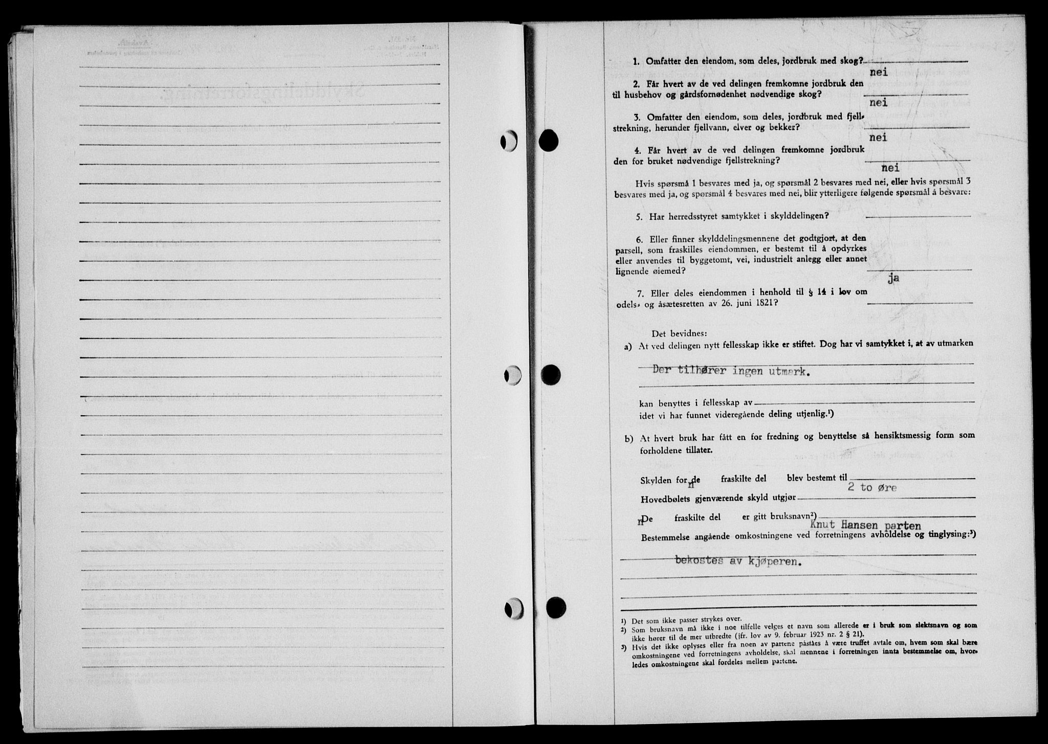 Lofoten sorenskriveri, SAT/A-0017/1/2/2C/L0009a: Mortgage book no. 9a, 1941-1942, Diary no: : 1892/1941