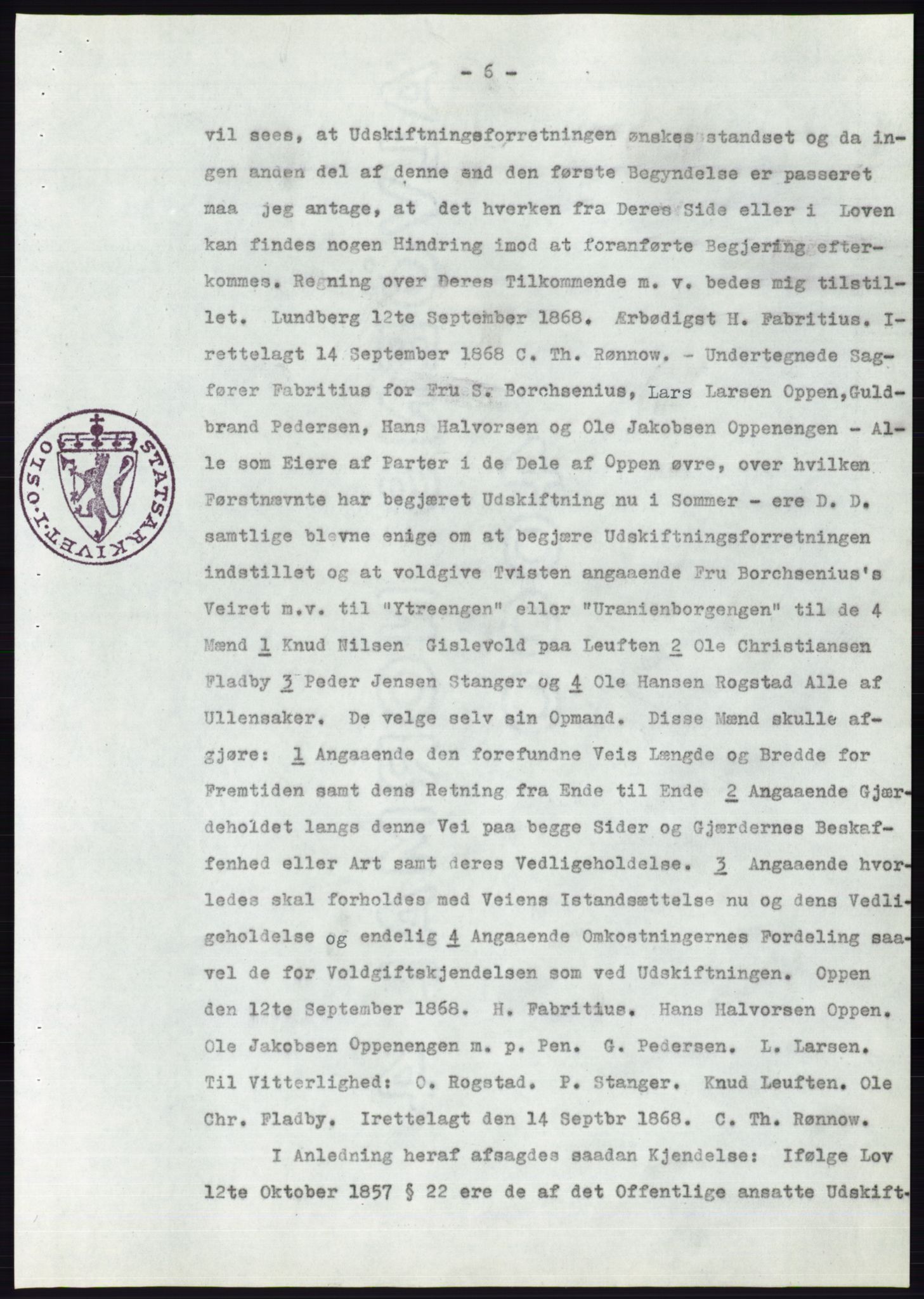 Statsarkivet i Oslo, AV/SAO-A-10621/Z/Zd/L0004: Avskrifter, j.nr 1-797/1956, 1956, p. 170