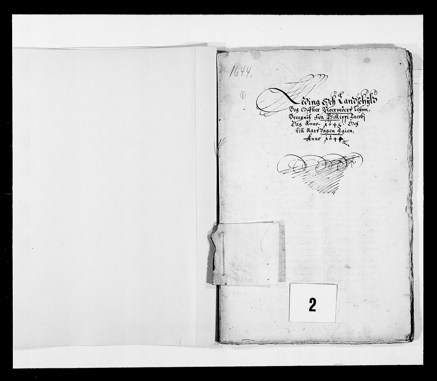 Stattholderembetet 1572-1771, RA/EA-2870/Ek/L0027/0001: Jordebøker 1633-1658: / Jordebøker for Trondheim len, 1643-1644, p. 1
