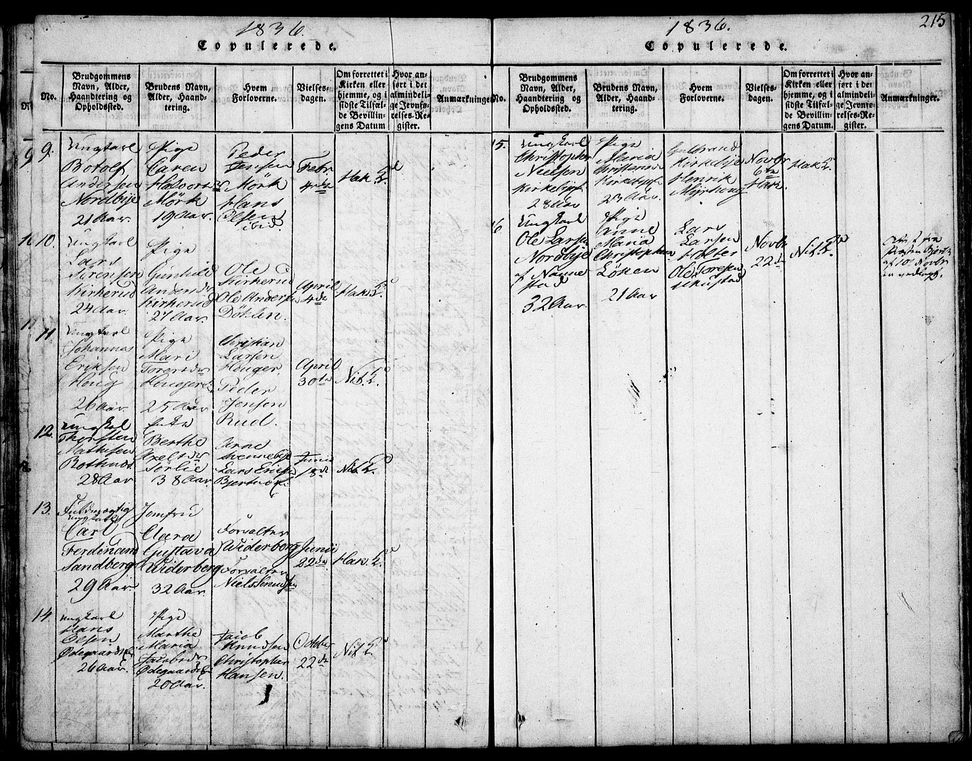 Nittedal prestekontor Kirkebøker, AV/SAO-A-10365a/F/Fa/L0003: Parish register (official) no. I 3, 1814-1836, p. 215