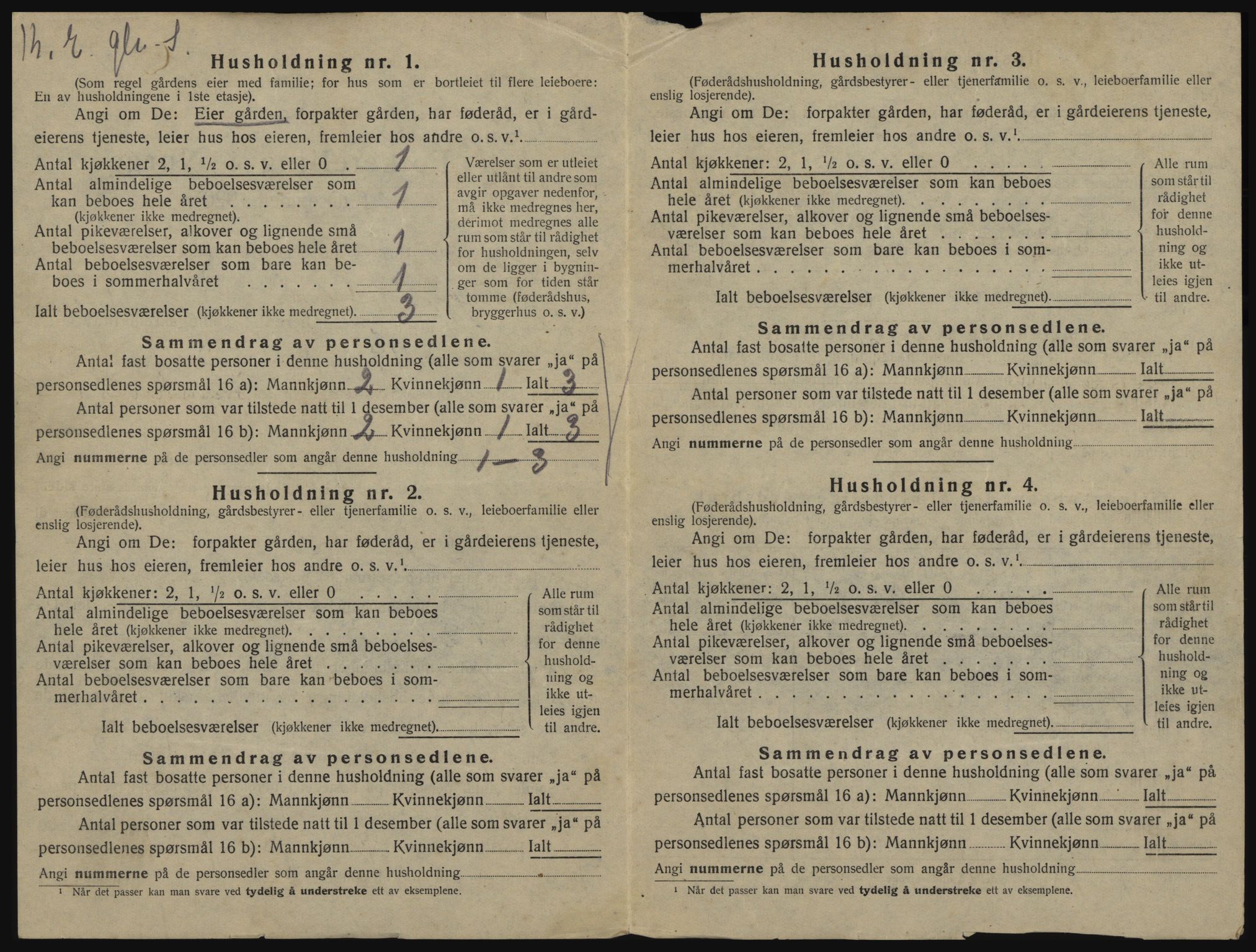 SATØ, 1920 census for Salangen, 1920, p. 933