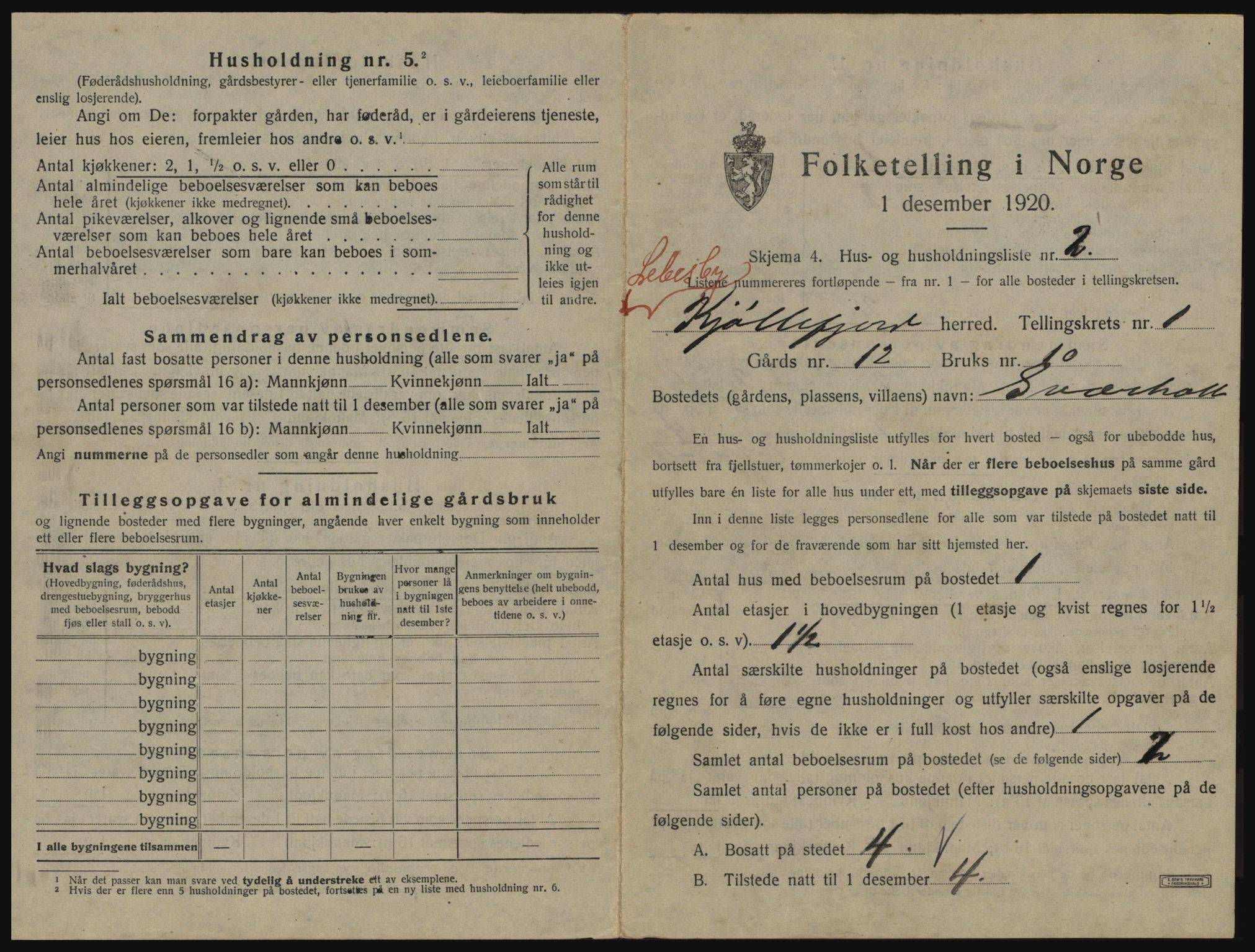 SATØ, 1920 census for Lebesby, 1920, p. 35