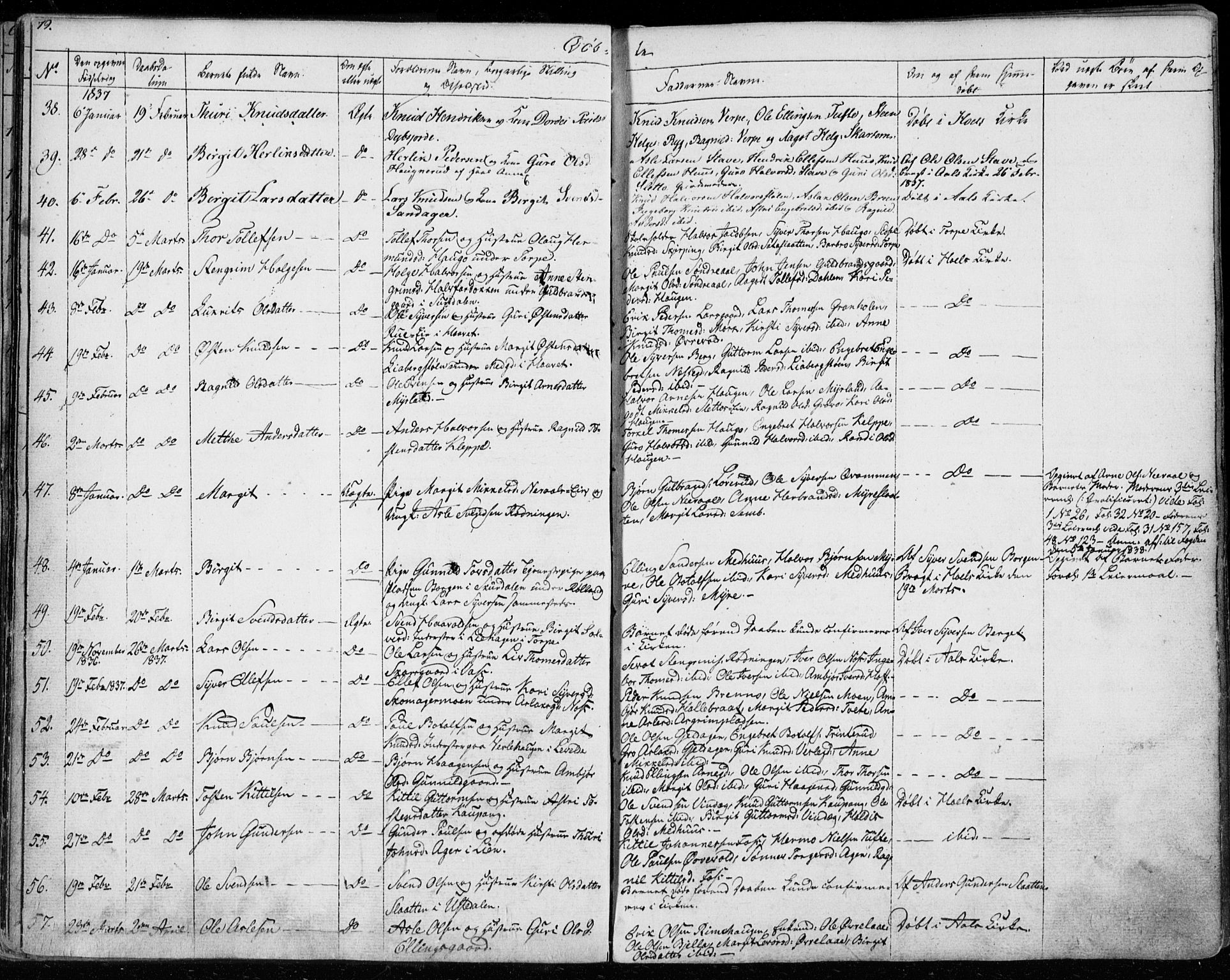 Ål kirkebøker, AV/SAKO-A-249/F/Fa/L0005: Parish register (official) no. I 5, 1825-1848, p. 79