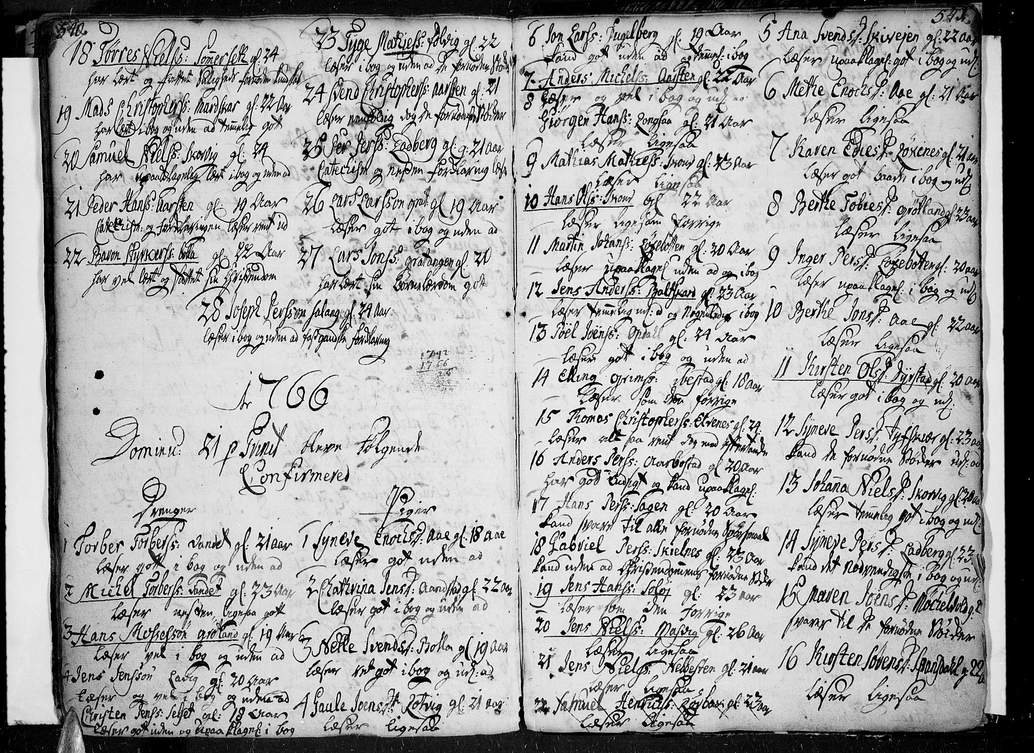 Ibestad sokneprestembete, SATØ/S-0077/H/Ha/Haa/L0002kirke: Parish register (official) no. 2, 1751-1775, p. 540-541