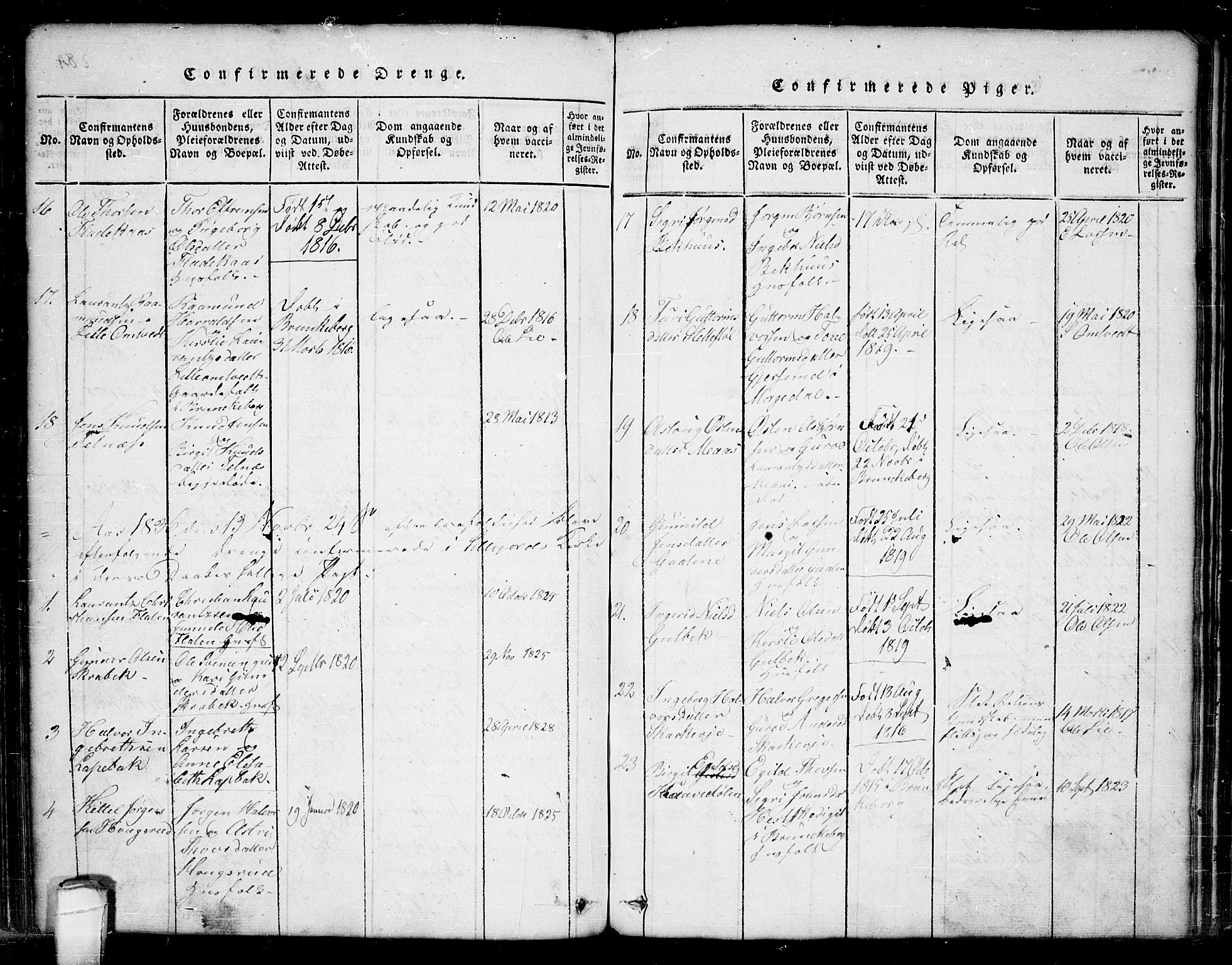 Seljord kirkebøker, SAKO/A-20/G/Ga/L0001: Parish register (copy) no. I 1, 1815-1854