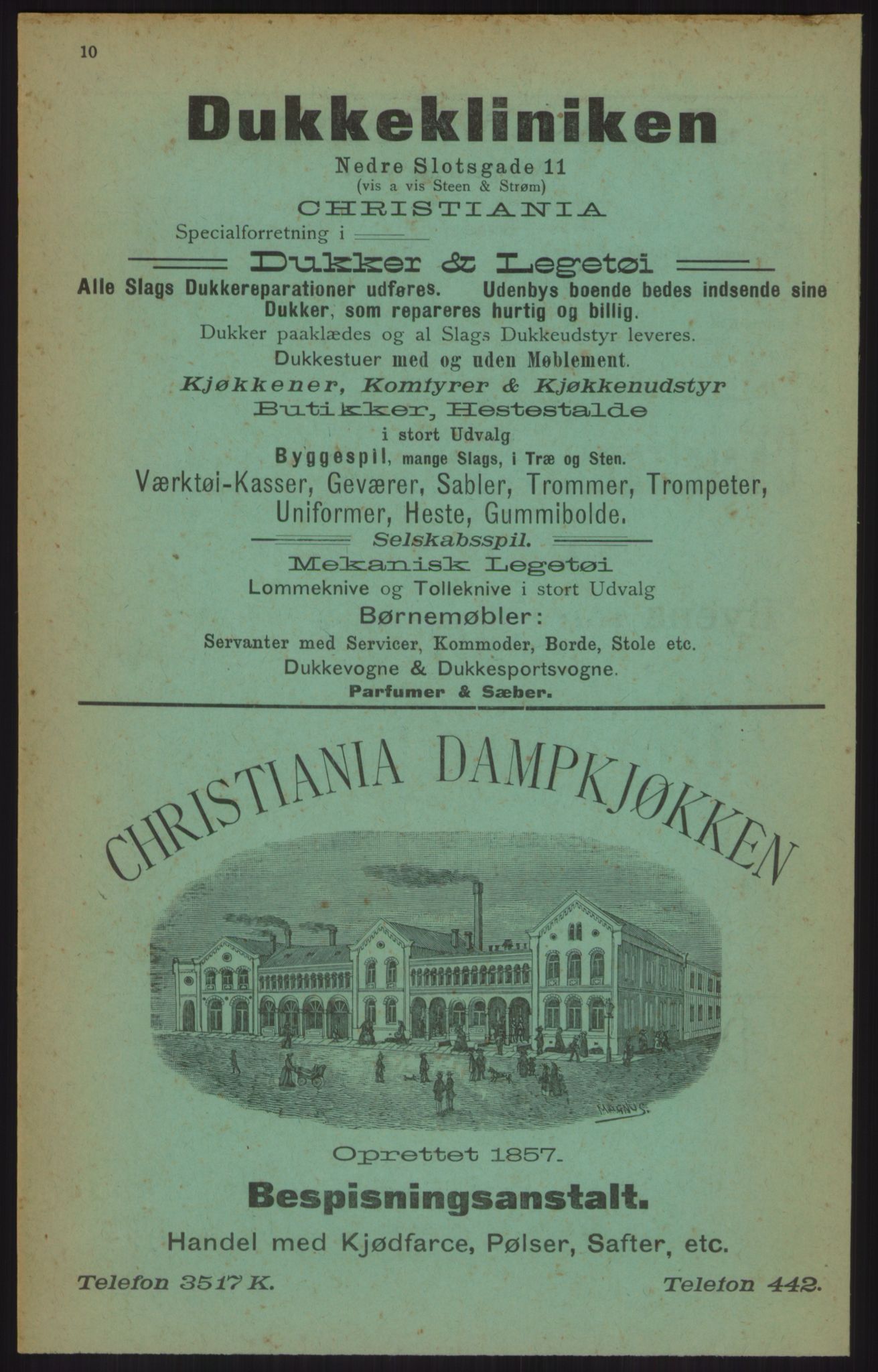 Kristiania/Oslo adressebok, PUBL/-, 1903, p. 10