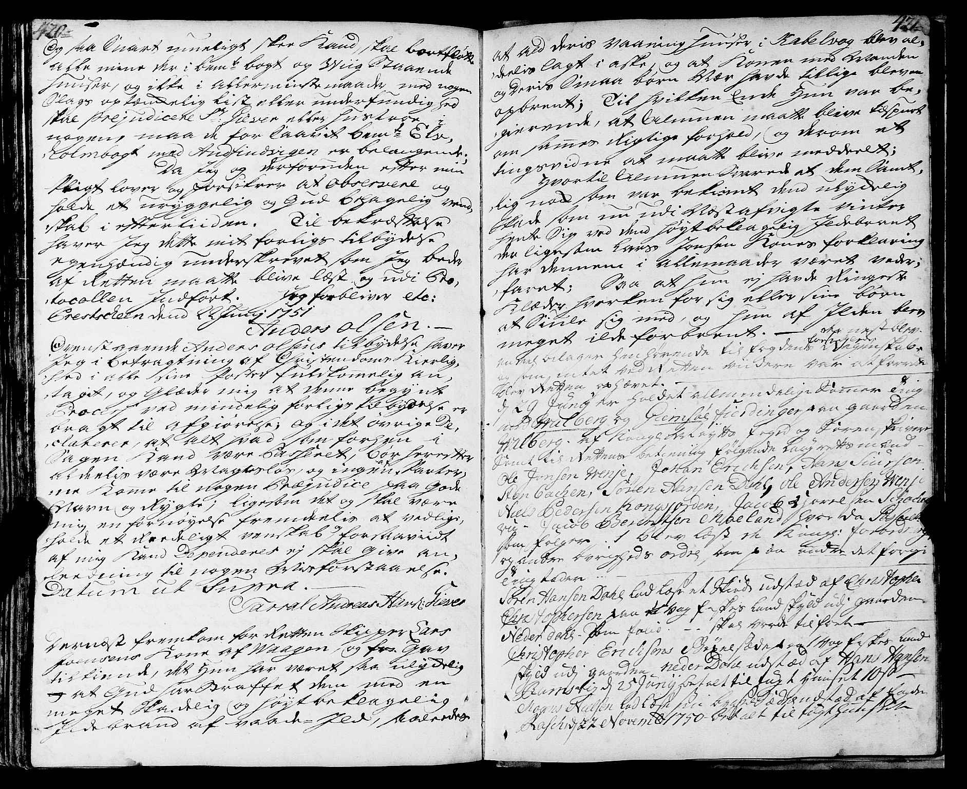 Lofoten sorenskriveri, SAT/A-0017/1/1/1A/L0005: Tingbok, 1739-1752, p. 420-421