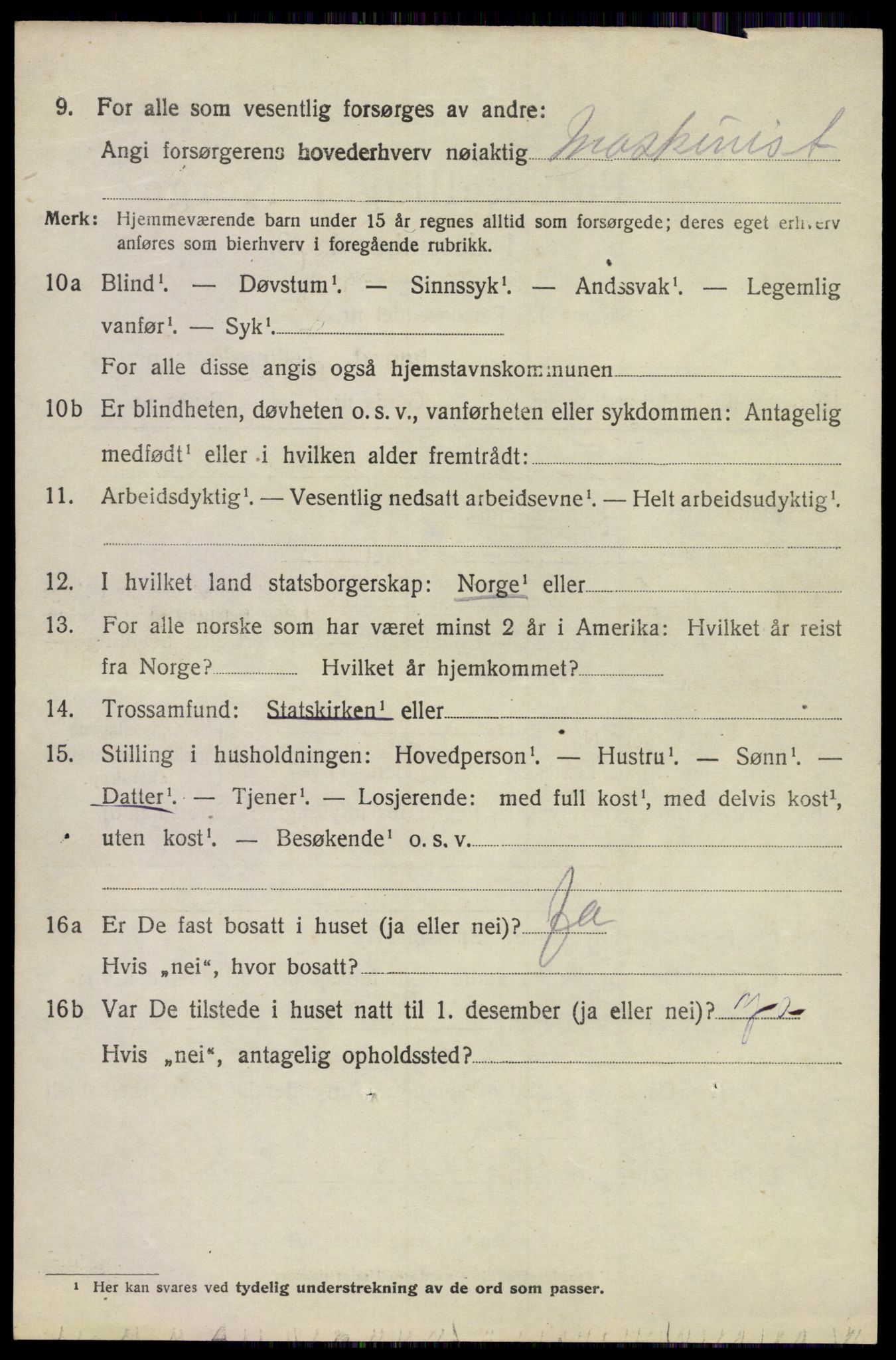 SAKO, 1920 census for Sem, 1920, p. 13408