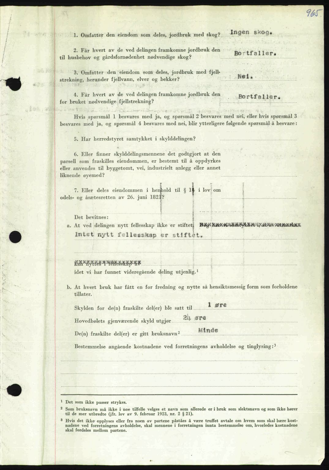 Nordmøre sorenskriveri, AV/SAT-A-4132/1/2/2Ca: Mortgage book no. A106, 1947-1947, Diary no: : 2847/1947