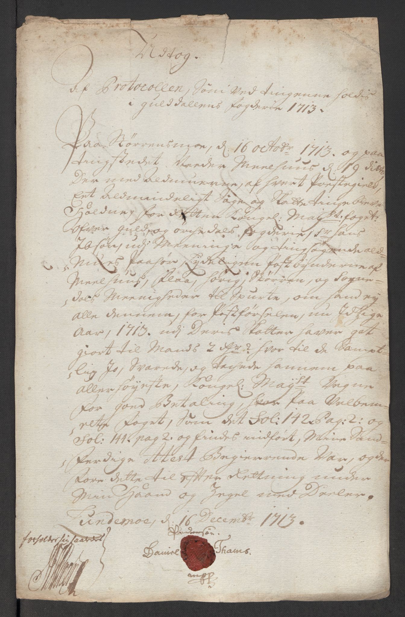 Rentekammeret inntil 1814, Reviderte regnskaper, Fogderegnskap, AV/RA-EA-4092/R60/L3964: Fogderegnskap Orkdal og Gauldal, 1713, p. 551