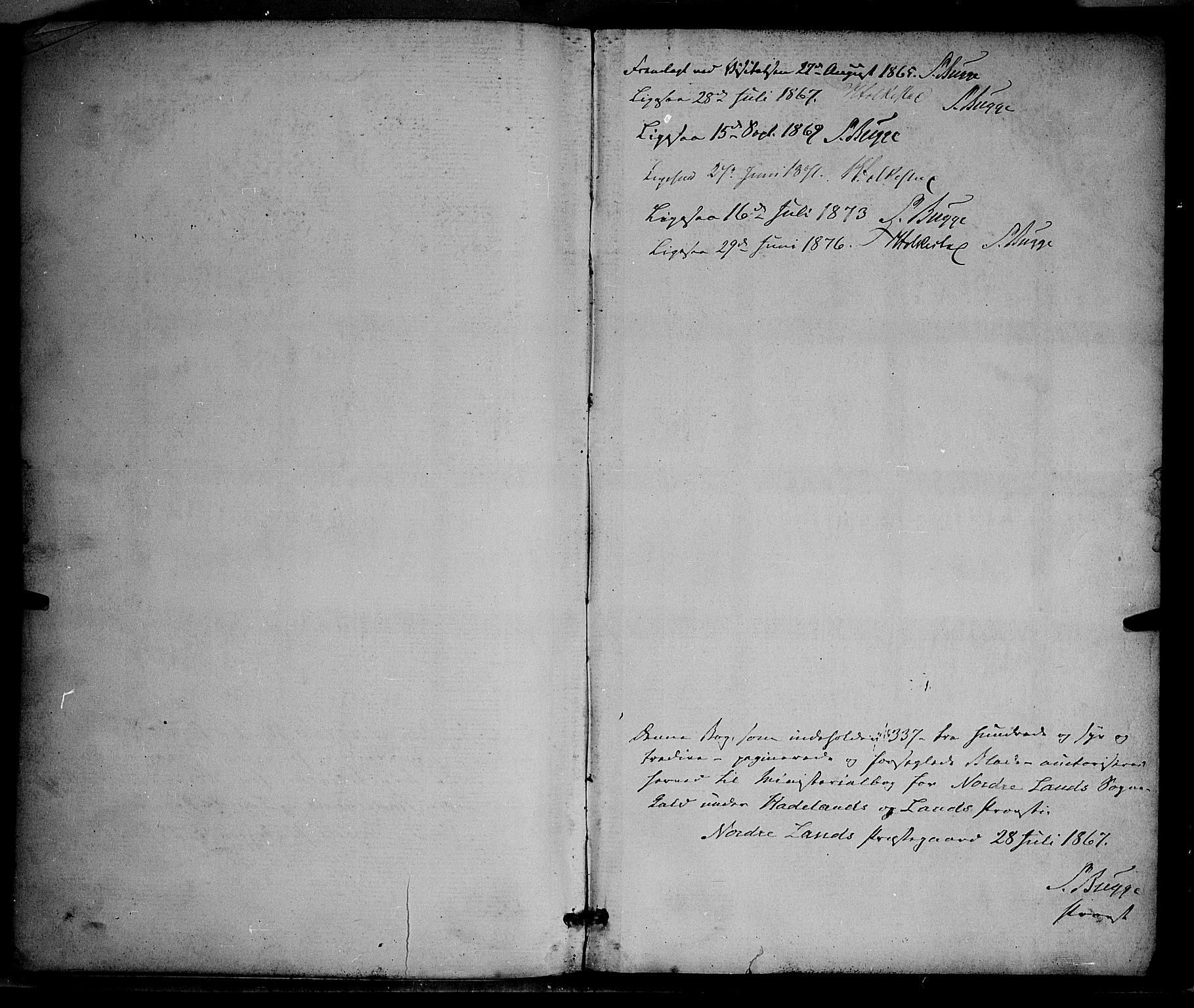 Nordre Land prestekontor, SAH/PREST-124/H/Ha/Haa/L0001: Parish register (official) no. 1, 1860-1871