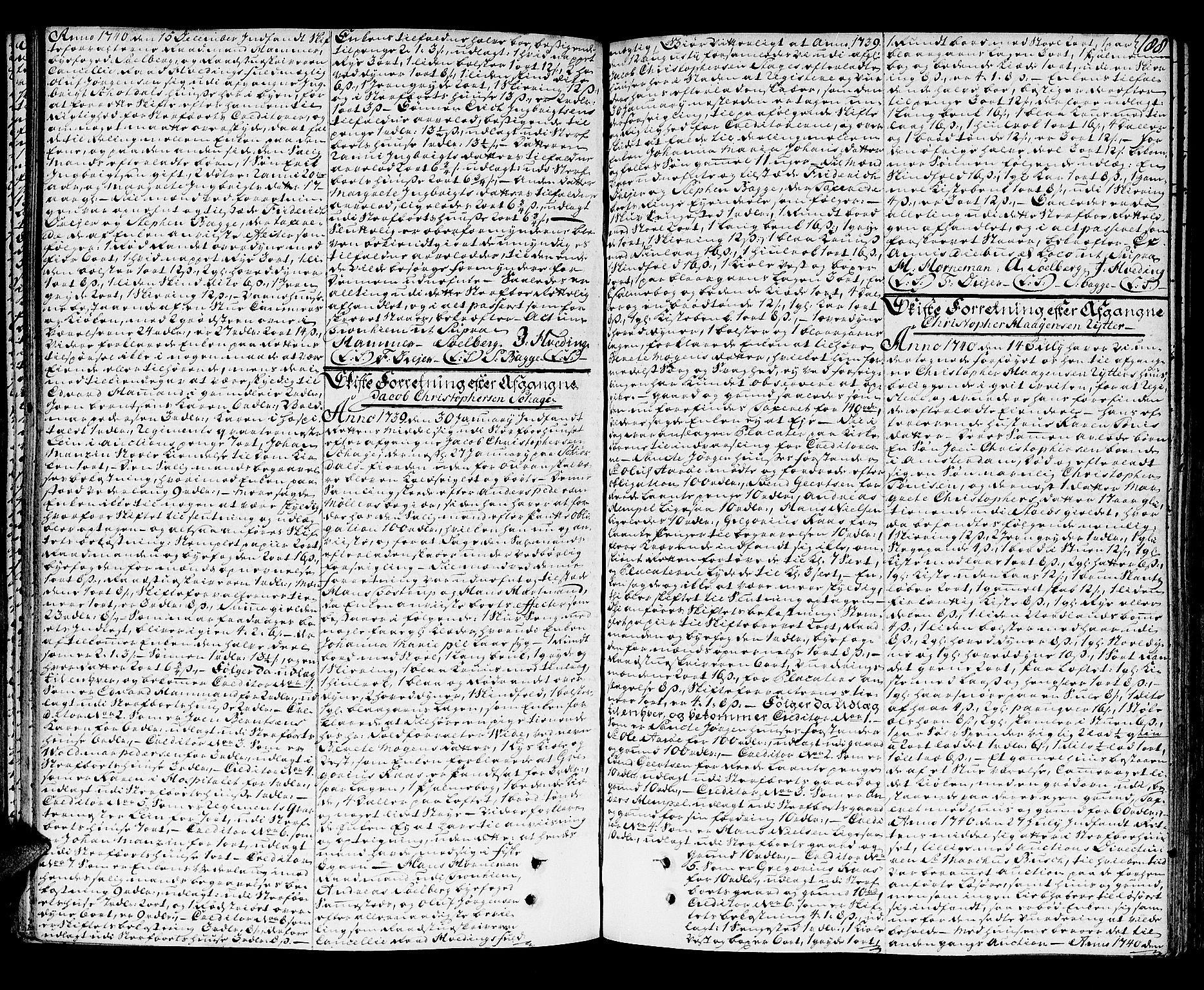 Trondheim byfogd, AV/SAT-A-0003/1/3/3A/L0014: Skifteprotokoll - gml.nr.13a. (m/ register), 1737-1742, p. 187b-188a