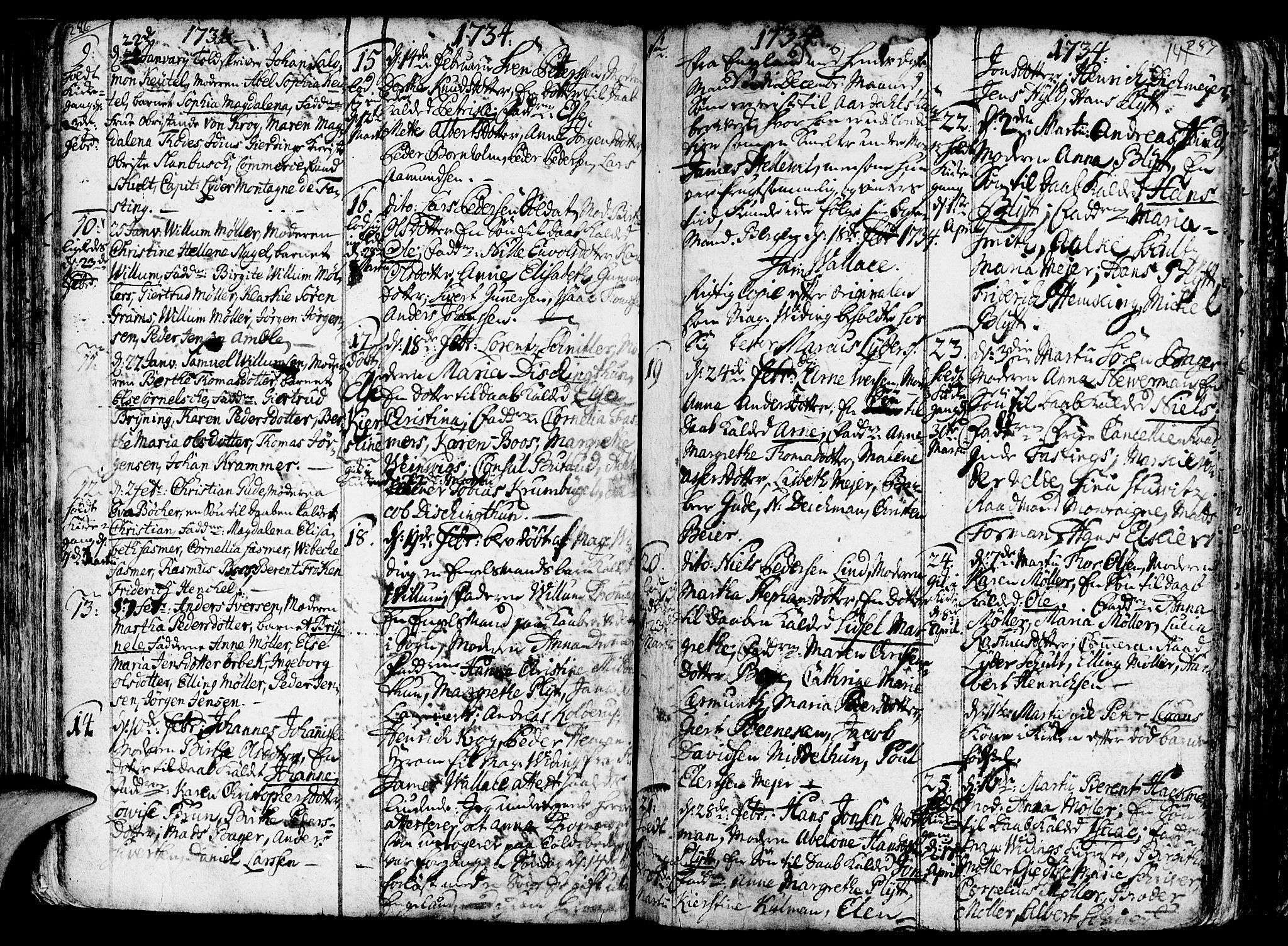 Nykirken Sokneprestembete, AV/SAB-A-77101/H/Haa/L0003: Parish register (official) no. A 3, 1717-1764, p. 141