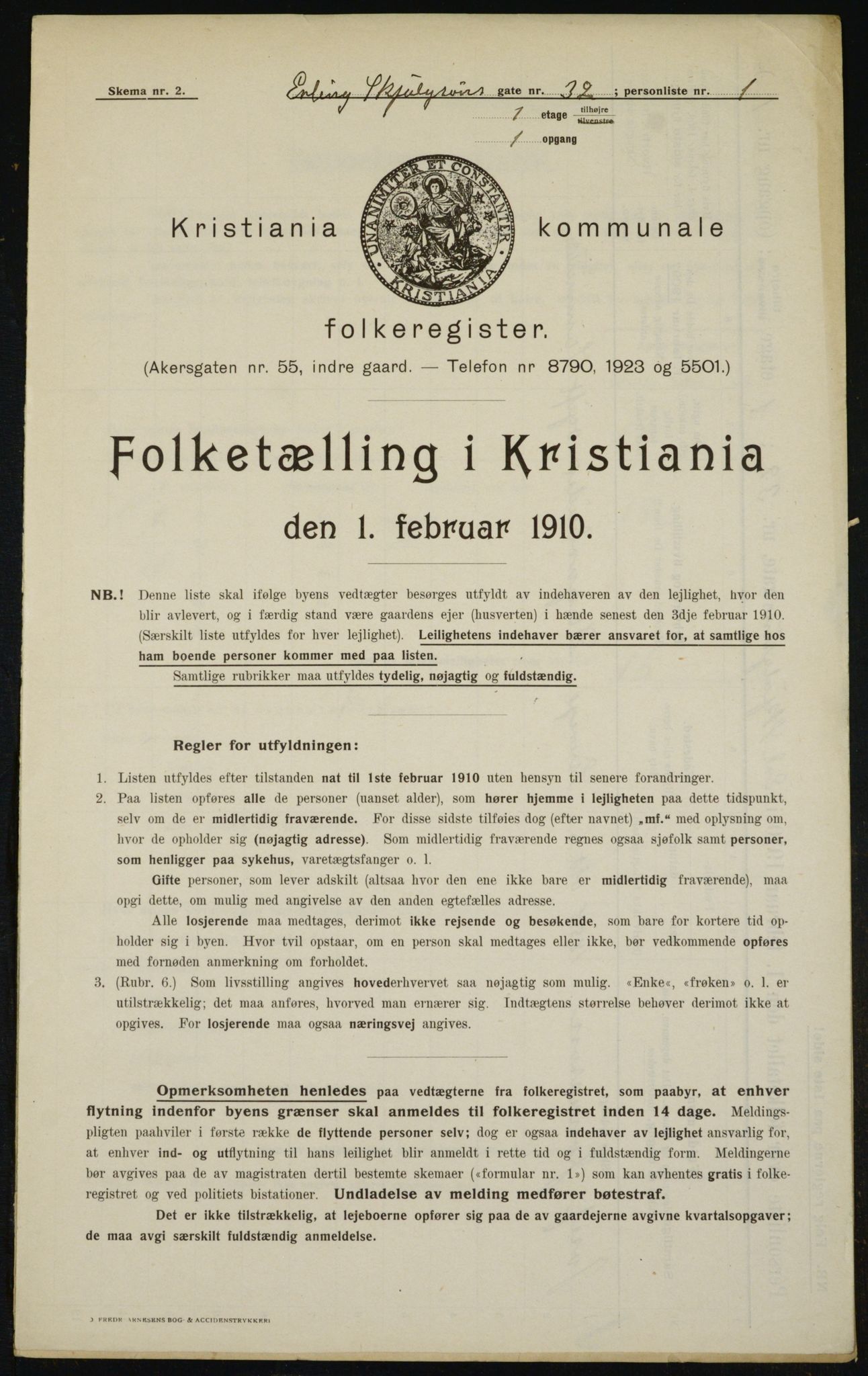 OBA, Municipal Census 1910 for Kristiania, 1910, p. 20996