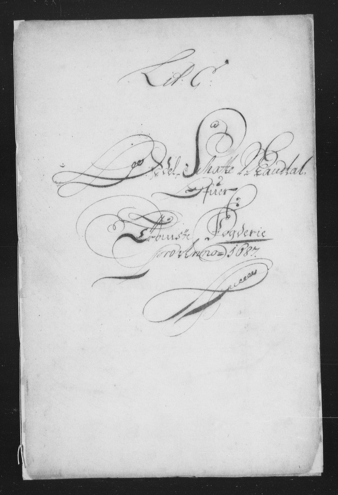 Rentekammeret inntil 1814, Reviderte regnskaper, Stiftamtstueregnskaper, Trondheim stiftamt og Nordland amt, RA/EA-6044/R/Rh/L0010: Nordland amt, 1687