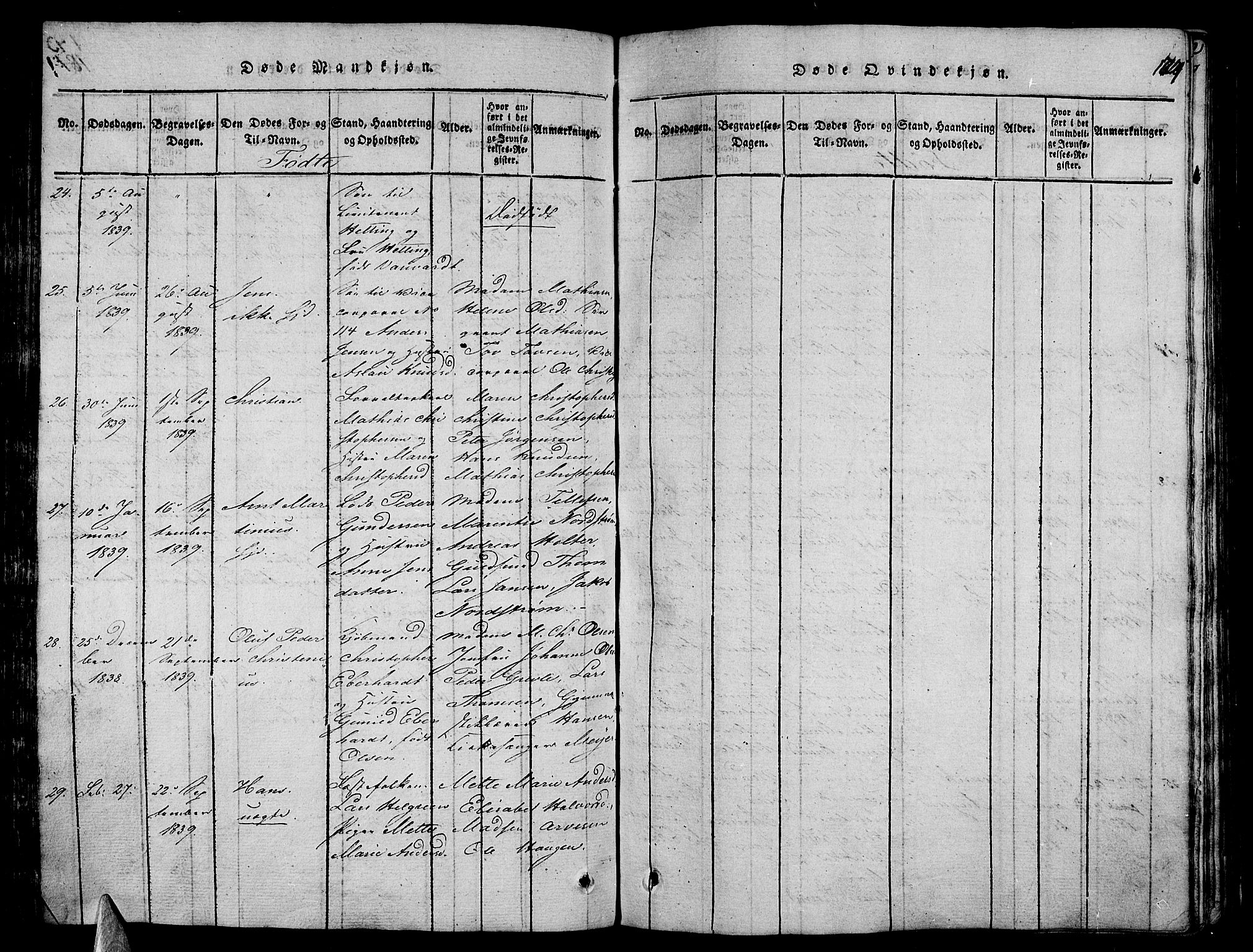 Stavern kirkebøker, AV/SAKO-A-318/G/Ga/L0001: Parish register (copy) no. 1, 1817-1841, p. 174