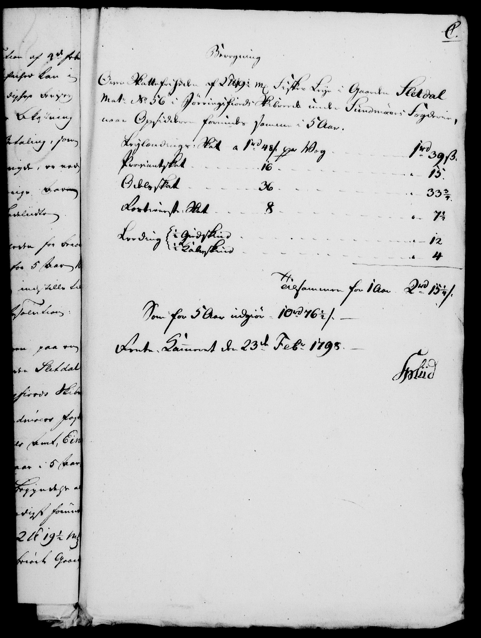 Rentekammeret, Kammerkanselliet, RA/EA-3111/G/Gf/Gfa/L0081: Norsk relasjons- og resolusjonsprotokoll (merket RK 52.81), 1799, p. 395