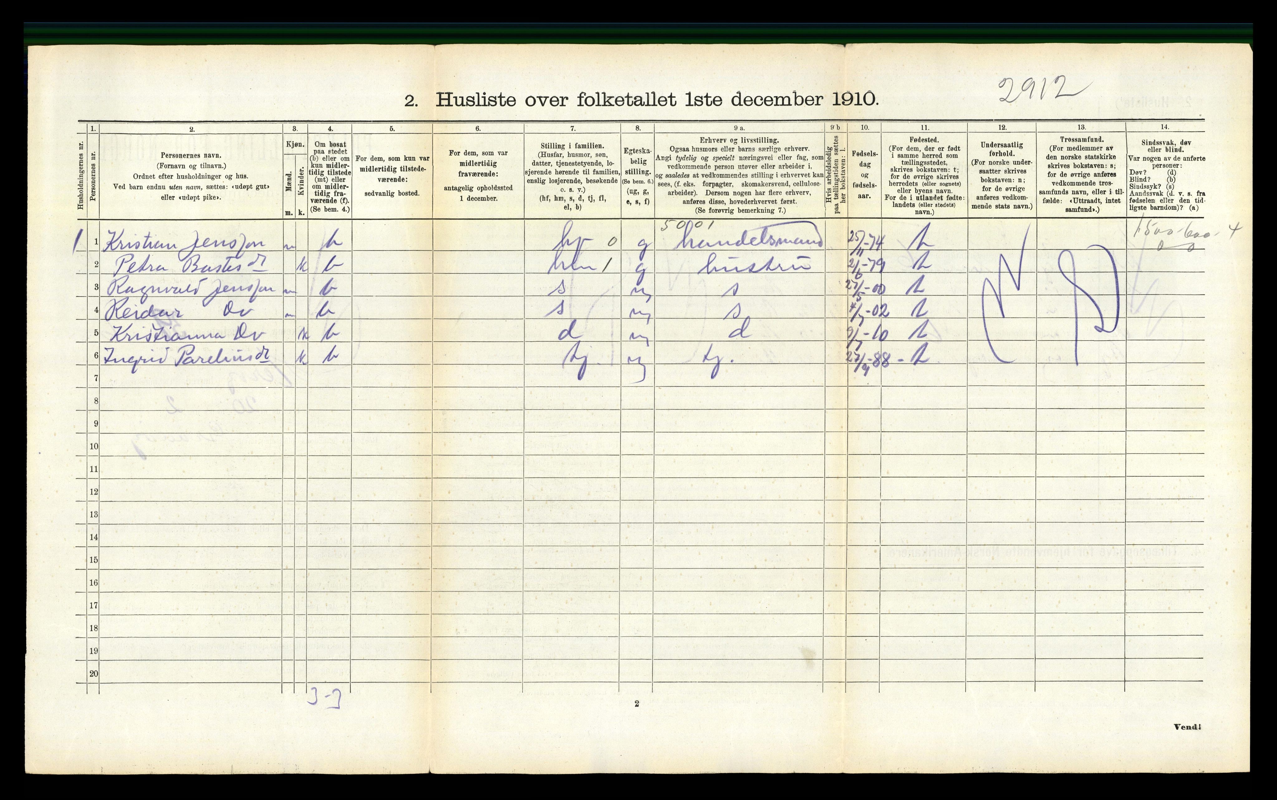 RA, 1910 census for Herøy, 1910, p. 530