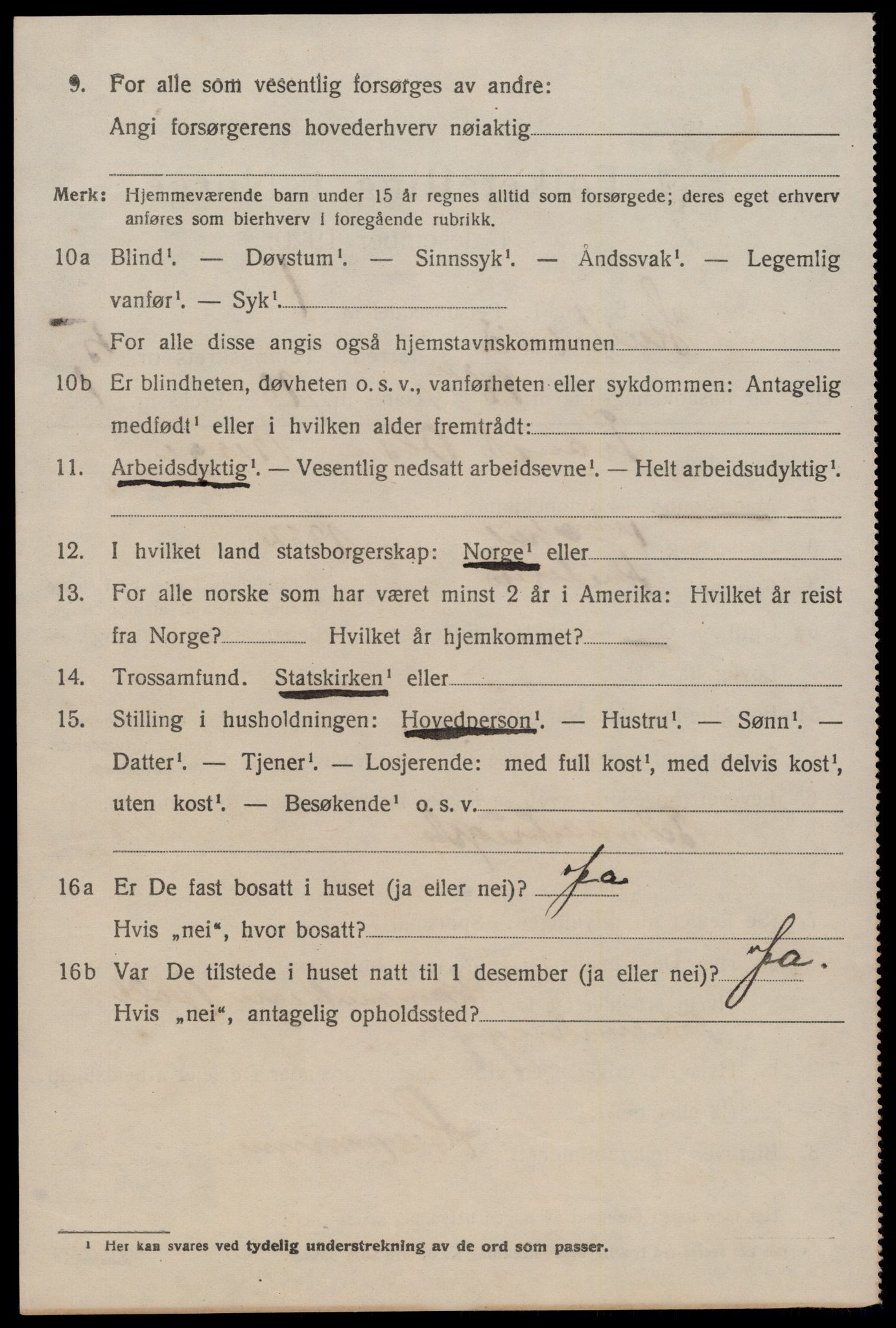 SAKO, 1920 census for Kviteseid, 1920, p. 2968