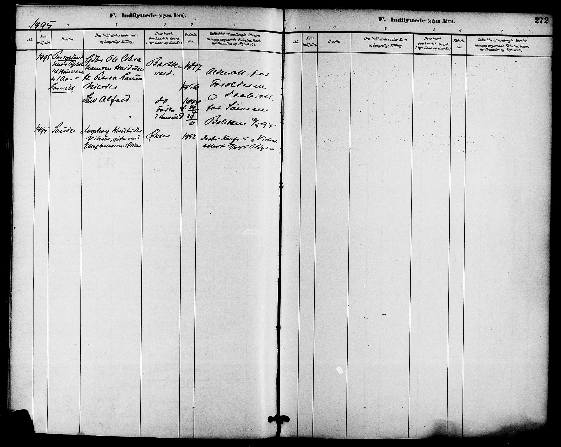 Gjerpen kirkebøker, AV/SAKO-A-265/F/Fa/L0010: Parish register (official) no. I 10, 1886-1895, p. 272