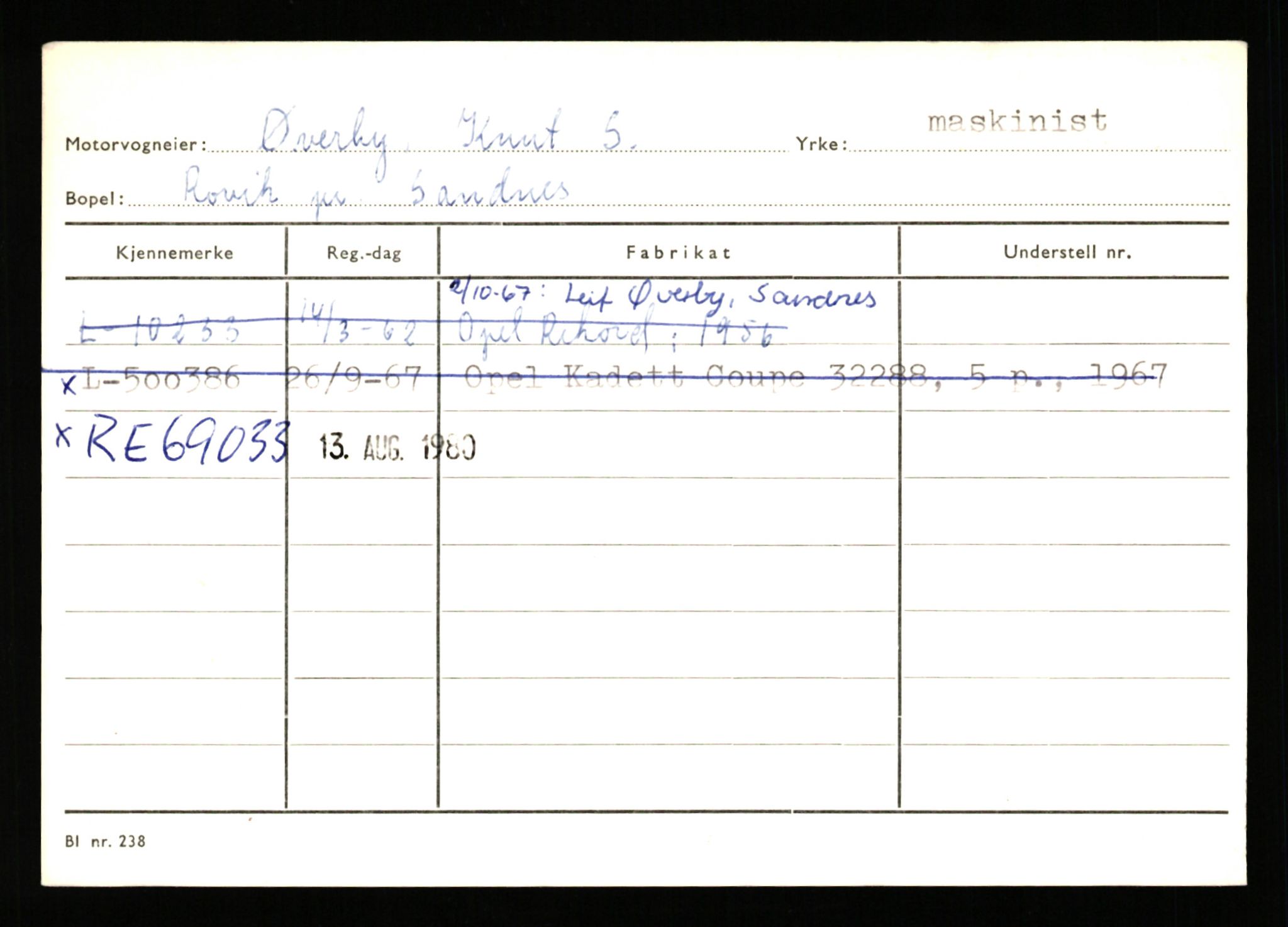 Stavanger trafikkstasjon, AV/SAST-A-101942/0/H/L0044: Øksna - Åmo, 1930-1971, p. 1449