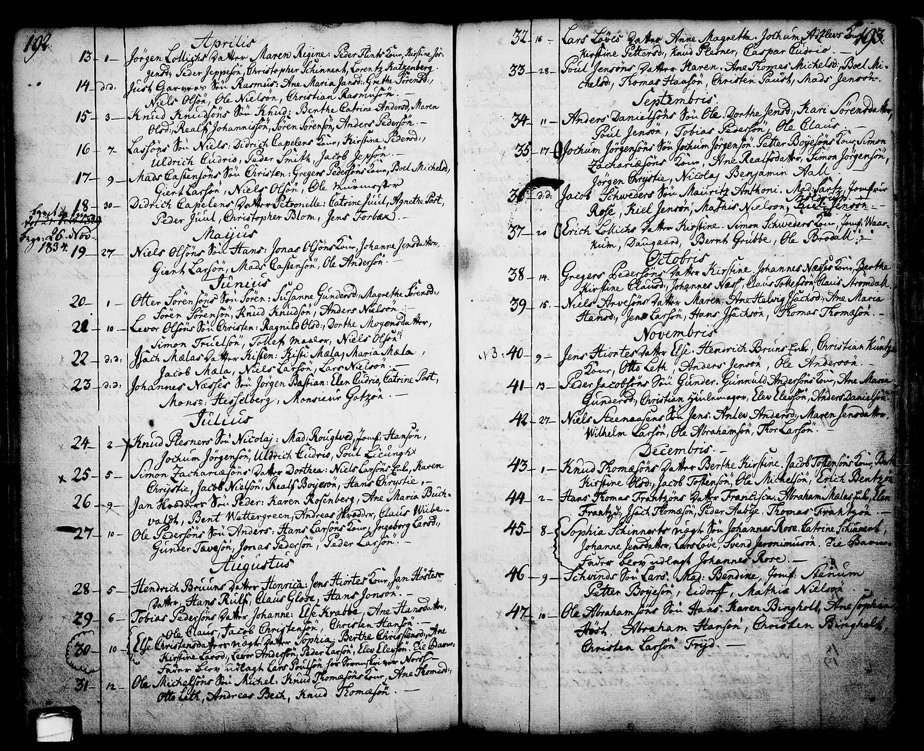 Skien kirkebøker, SAKO/A-302/F/Fa/L0003: Parish register (official) no. 3, 1755-1791, p. 192-193