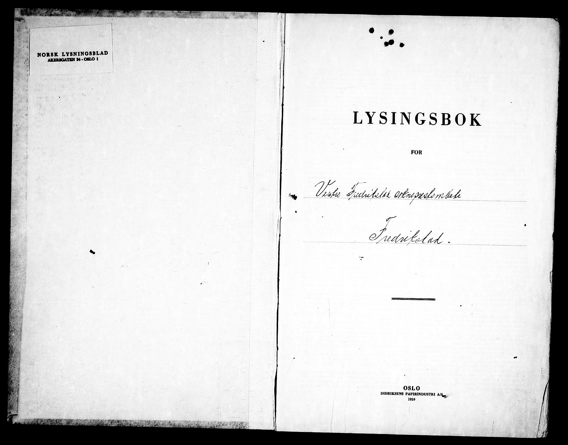 Fredrikstad domkirkes prestekontor Kirkebøker, SAO/A-10906/H/Ha/L0006: Banns register no. 6, 1960-1969