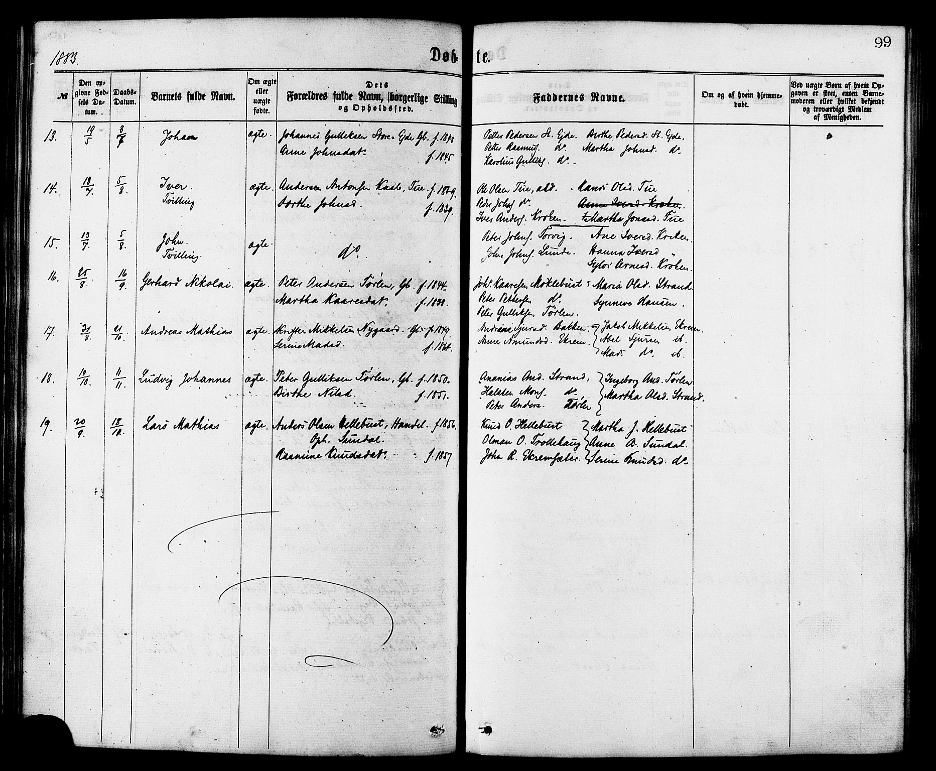 Ministerialprotokoller, klokkerbøker og fødselsregistre - Møre og Romsdal, AV/SAT-A-1454/501/L0007: Parish register (official) no. 501A07, 1868-1884, p. 99