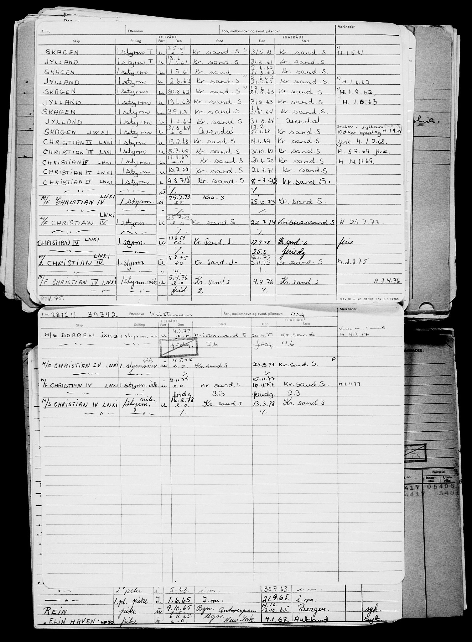 Direktoratet for sjømenn, AV/RA-S-3545/G/Gb/L0101: Hovedkort, 1911, p. 893