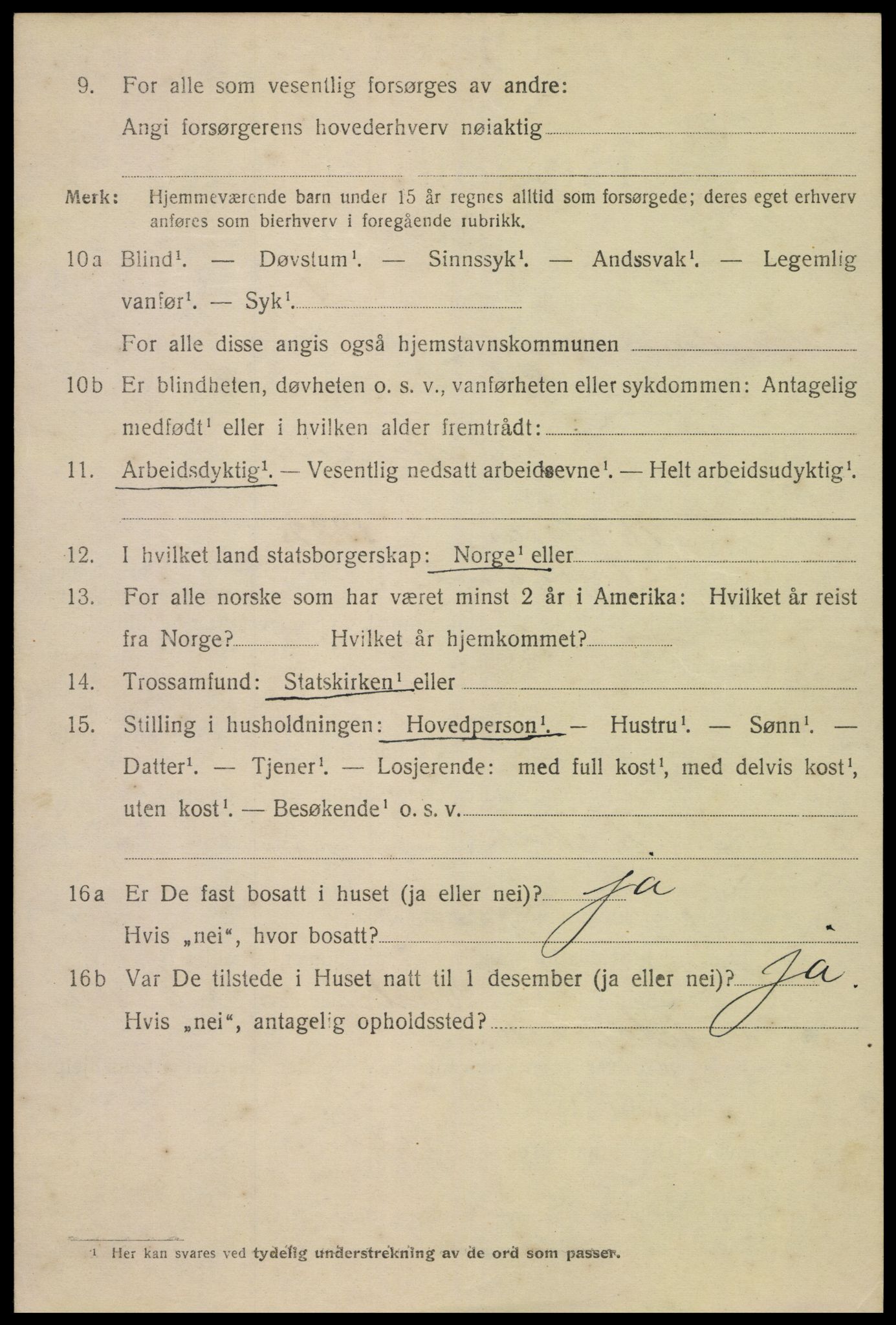 SAK, 1920 census for Kristiansand, 1920, p. 44030