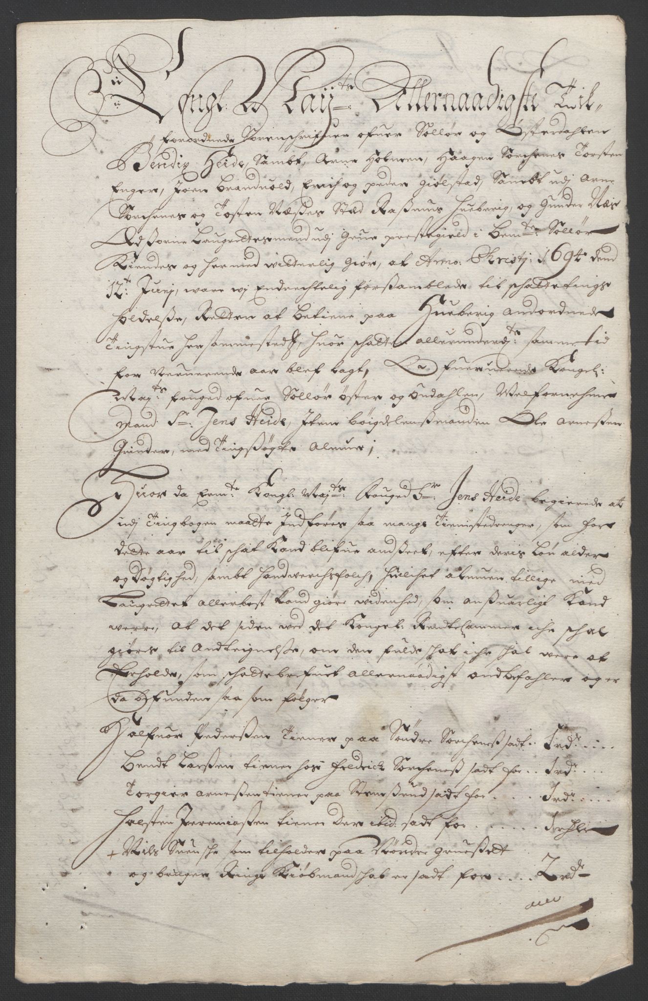 Rentekammeret inntil 1814, Reviderte regnskaper, Fogderegnskap, AV/RA-EA-4092/R13/L0832: Fogderegnskap Solør, Odal og Østerdal, 1694, p. 268