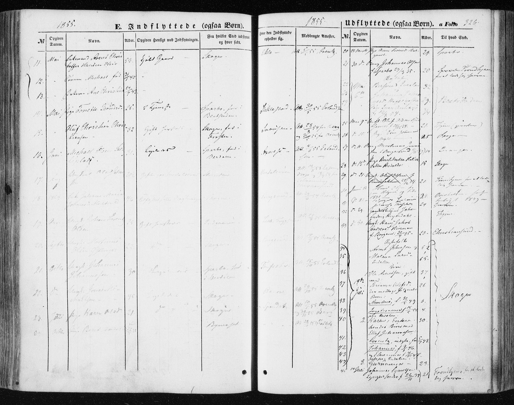 Ministerialprotokoller, klokkerbøker og fødselsregistre - Nord-Trøndelag, SAT/A-1458/723/L0240: Parish register (official) no. 723A09, 1852-1860, p. 326
