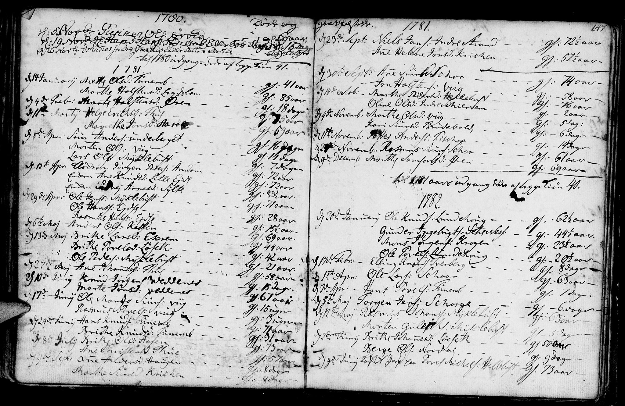 Ministerialprotokoller, klokkerbøker og fødselsregistre - Møre og Romsdal, AV/SAT-A-1454/501/L0002: Parish register (official) no. 501A02, 1760-1816, p. 147